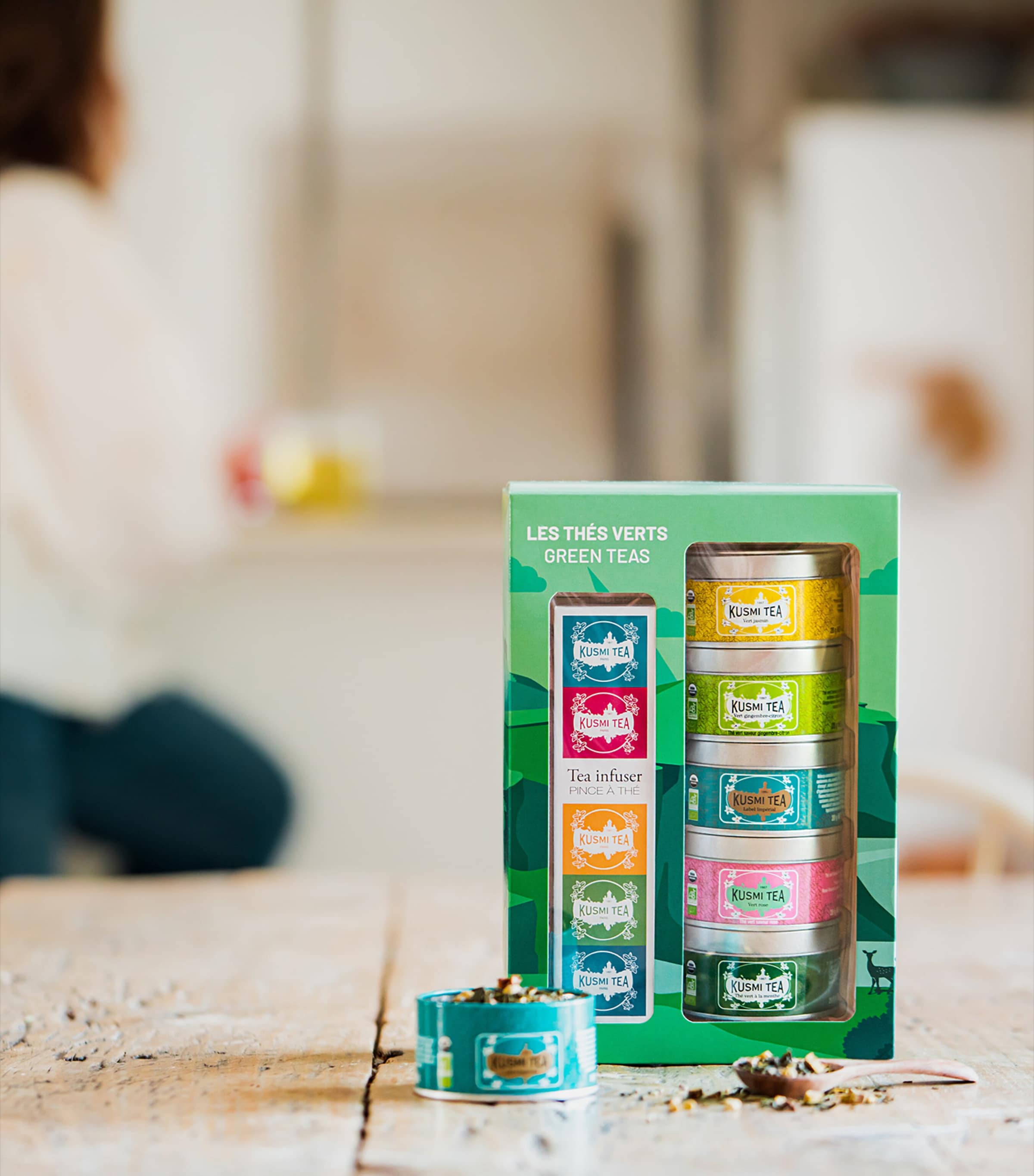 Kusmi Organic Green Tea Gift Set | Harrods US