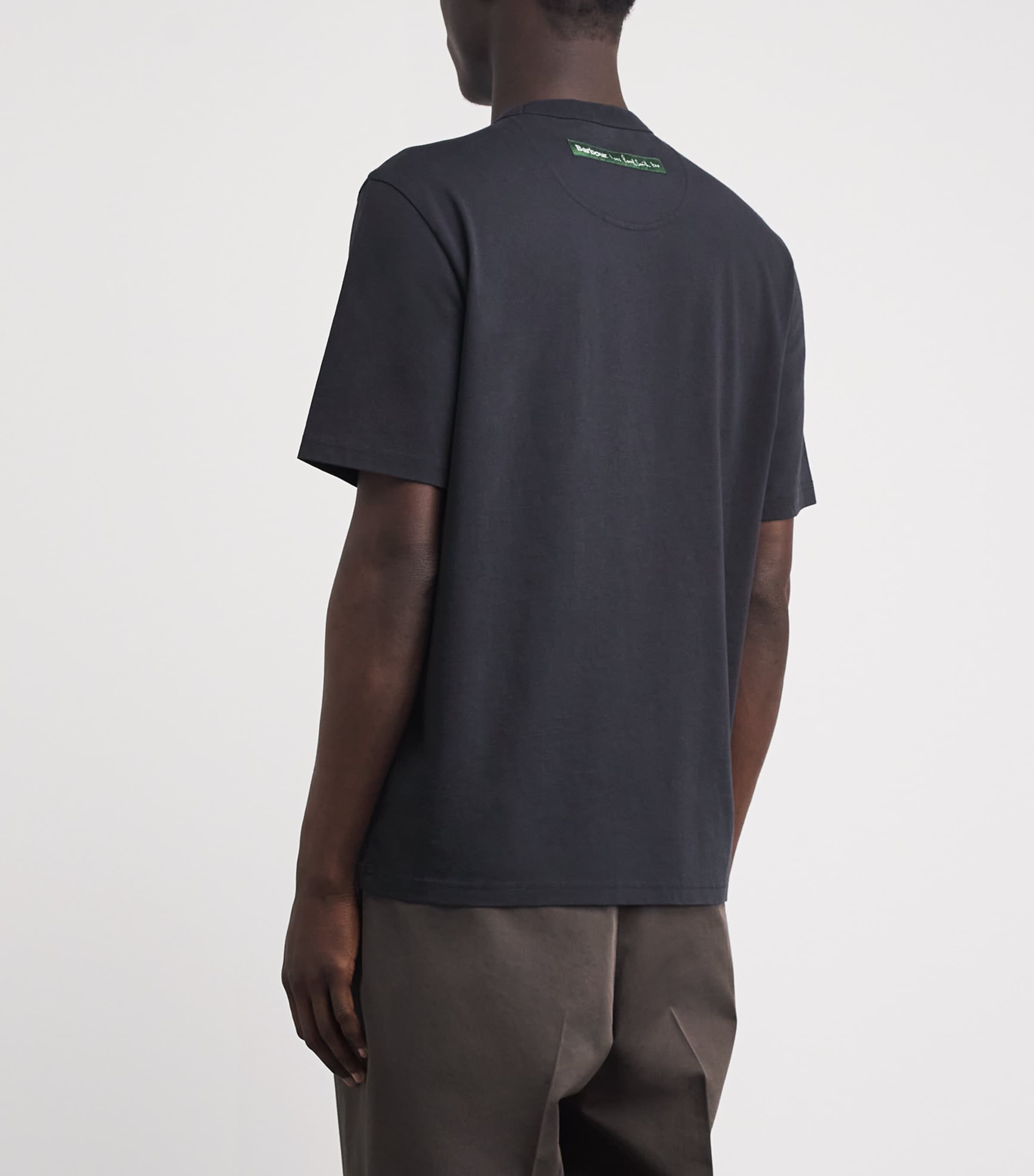 Barbour Mens x Paul Smith Crosby T-Shirt Dark Image 5