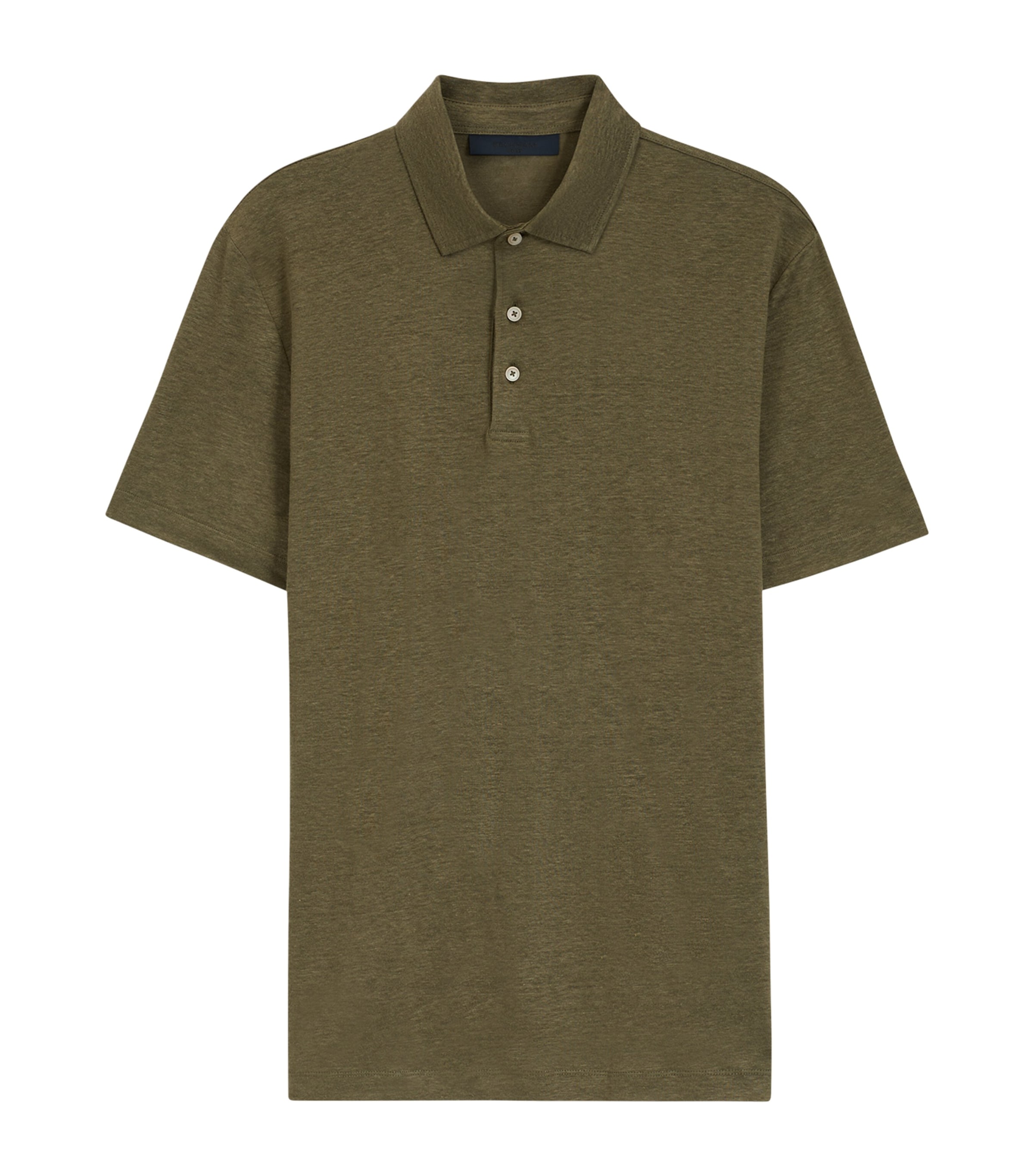 Hugo Boss X Beckham Linen Polo Shirt In Green
