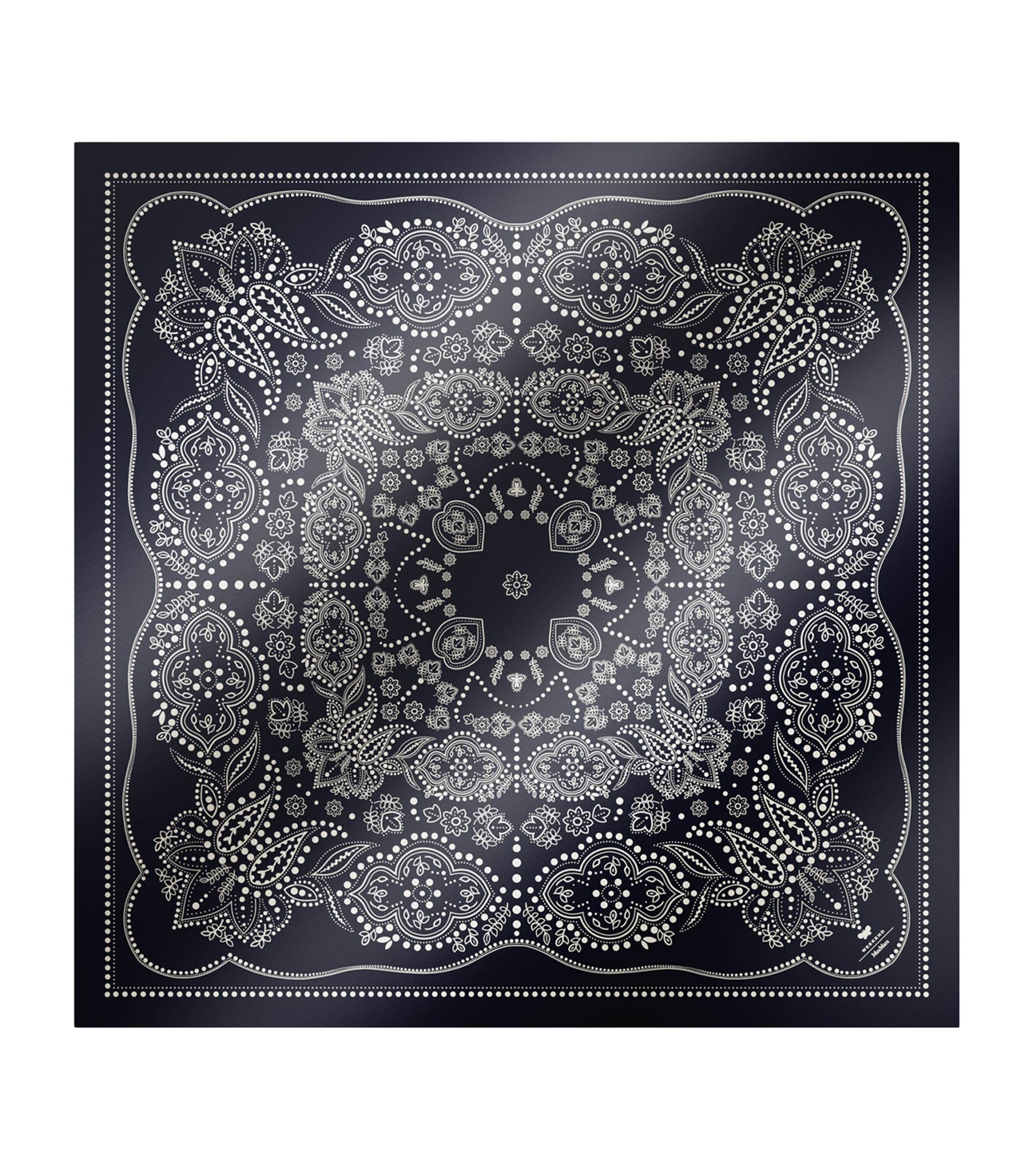 Weekend Max Mara Silk Print Square Scarf Midnightblue Image 1