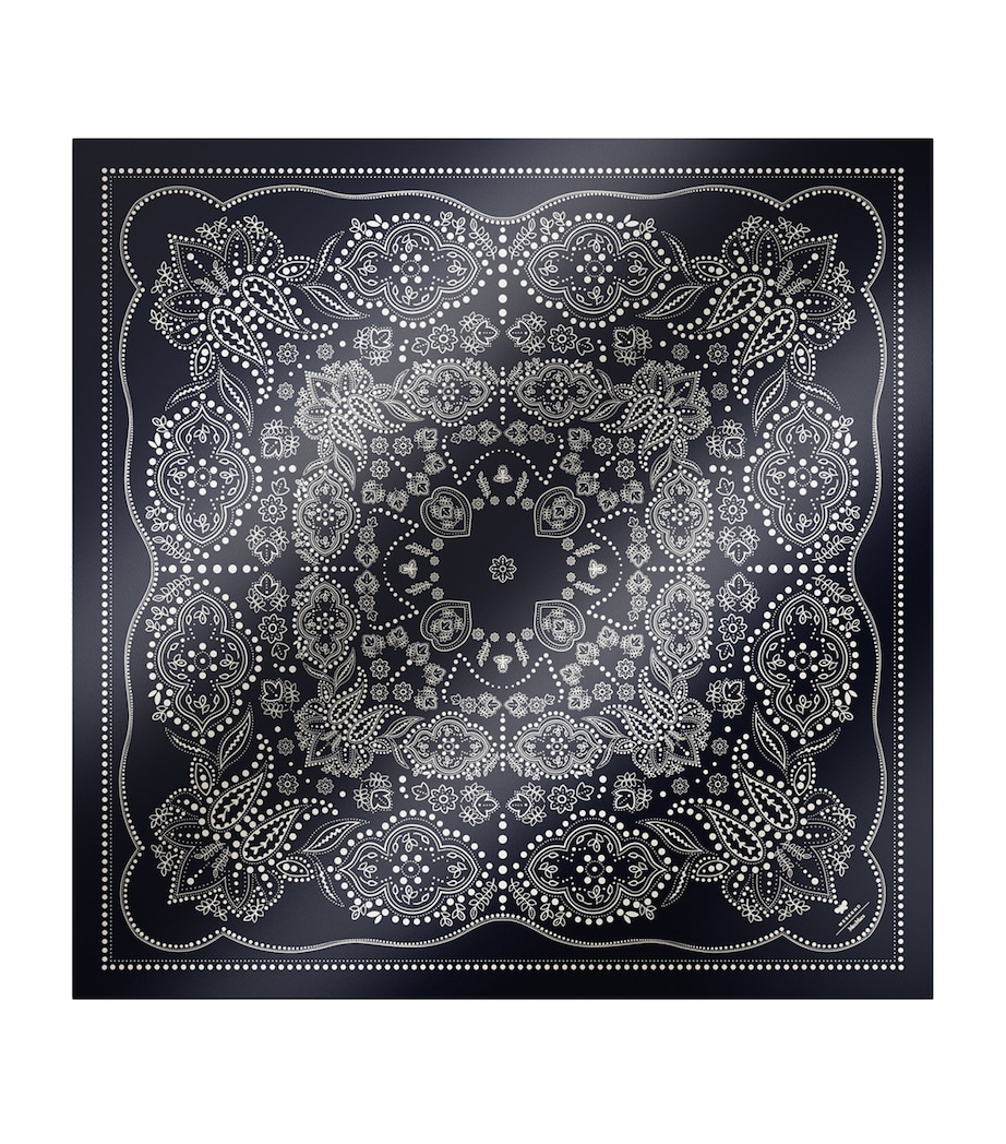 Weekend Max Mara Silk Print Square Scarf Midnightblue Image 1