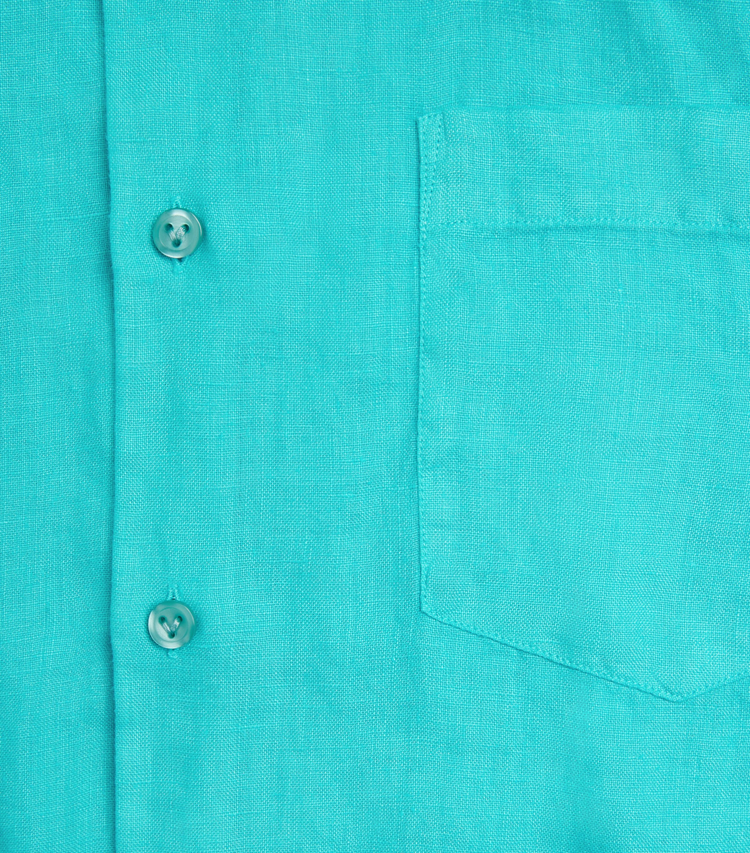 Vilebrequin Mens Linen Caroubis Shirt Vert Disco Image 6