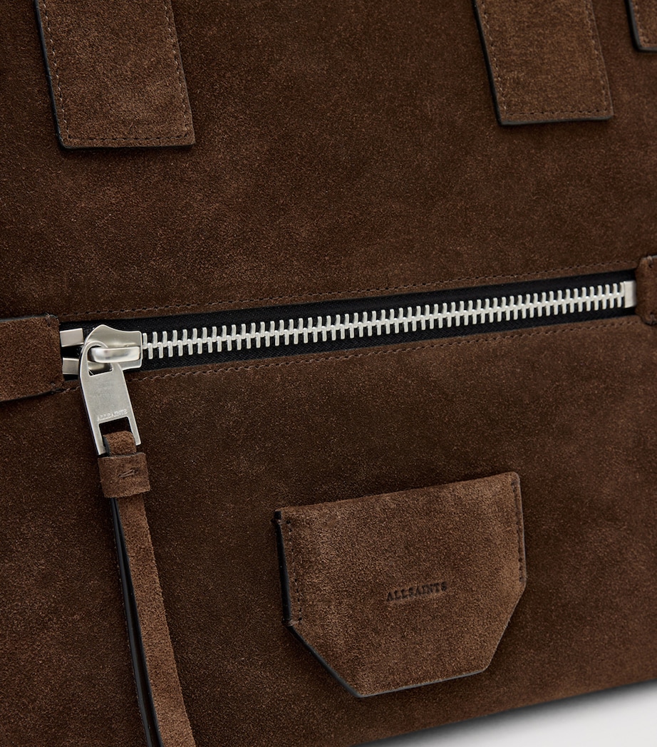 Suede Perez Shoulder Bag FANGO BROWN Image 4