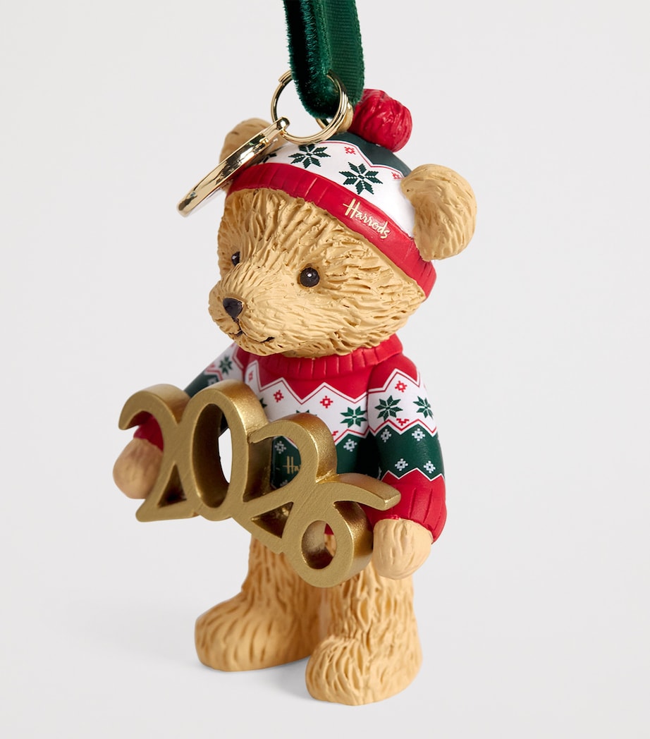 Harrods Christmas Bear 2026 Tree Decoration Image 2
