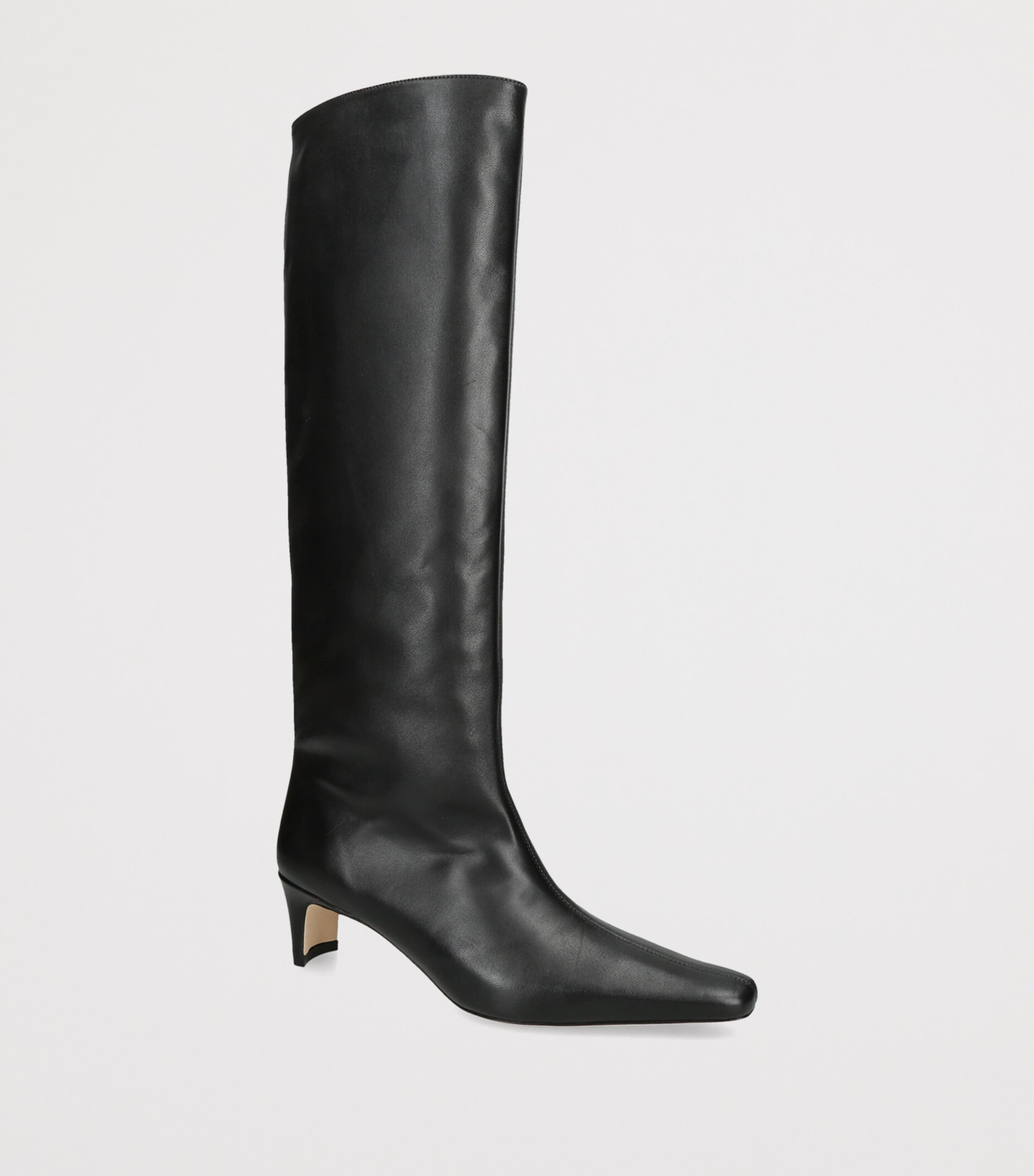 STAUD Leather Wally Knee-High Boots 55 Black Image 3