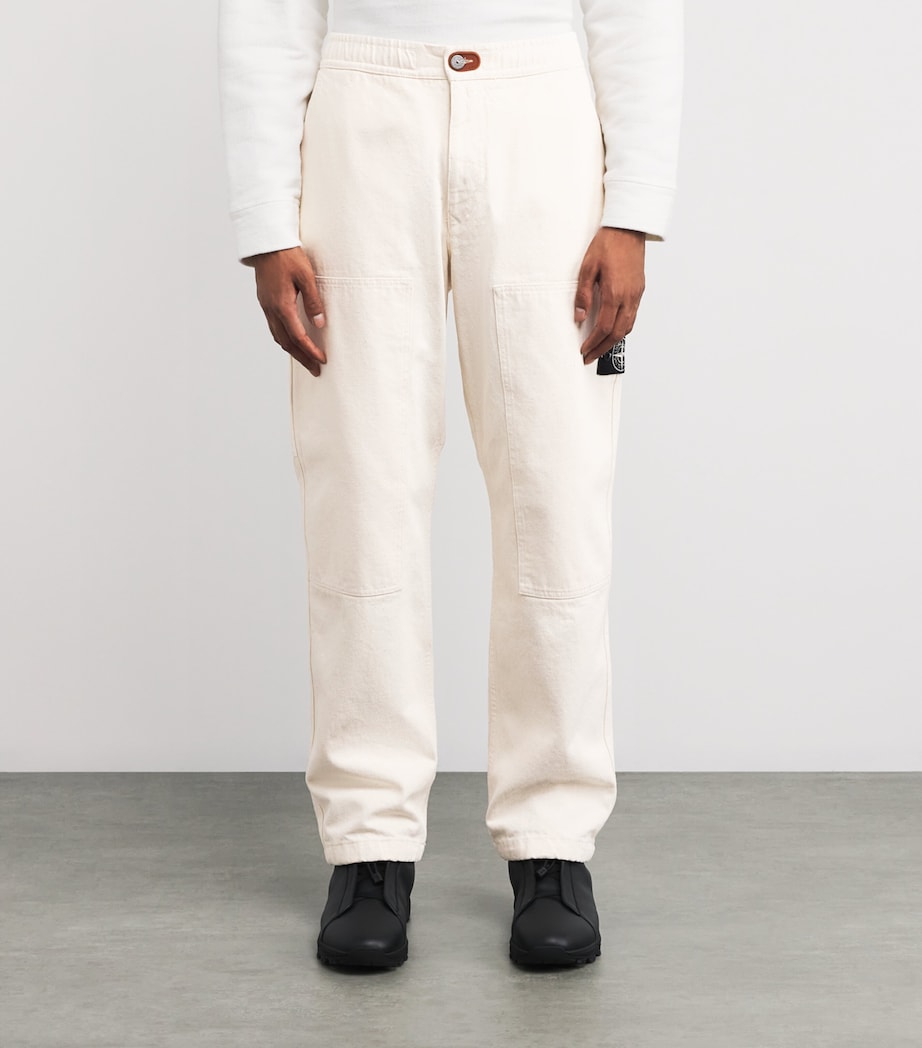 Cotton Twill Straight Trousers V0093 Image 3