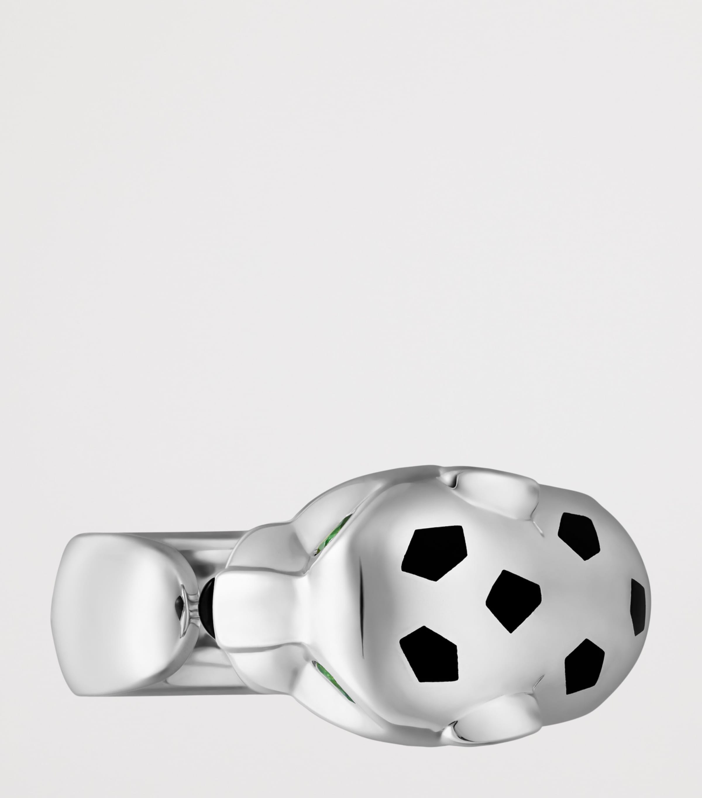 Medium White Gold, Tsavorite Garnet and Onyx Panthère de Cartier Ring WHITE GOLD Image 3