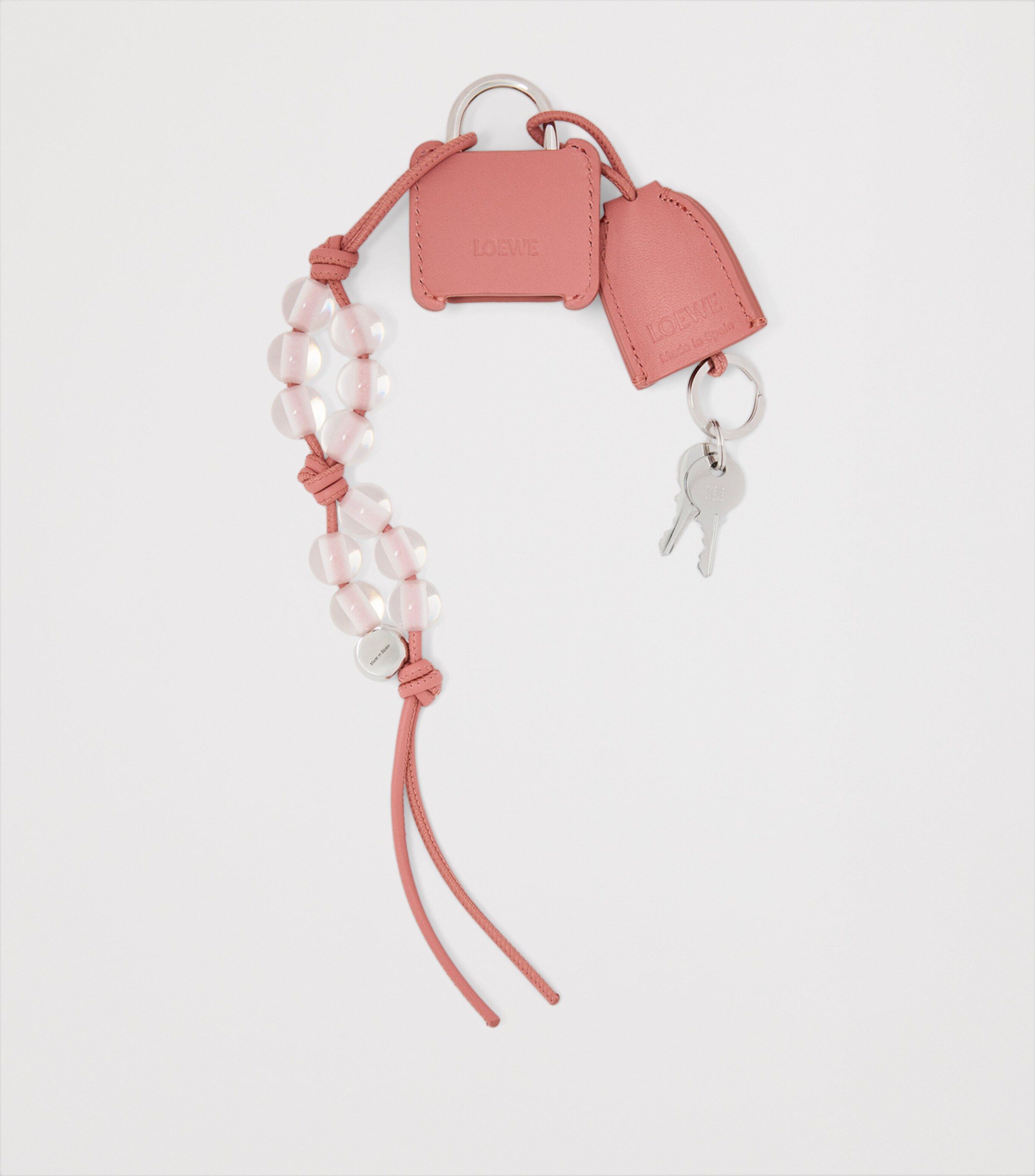 LOEWE Leather Amazona Padlock Bag Charm Blush Image 3