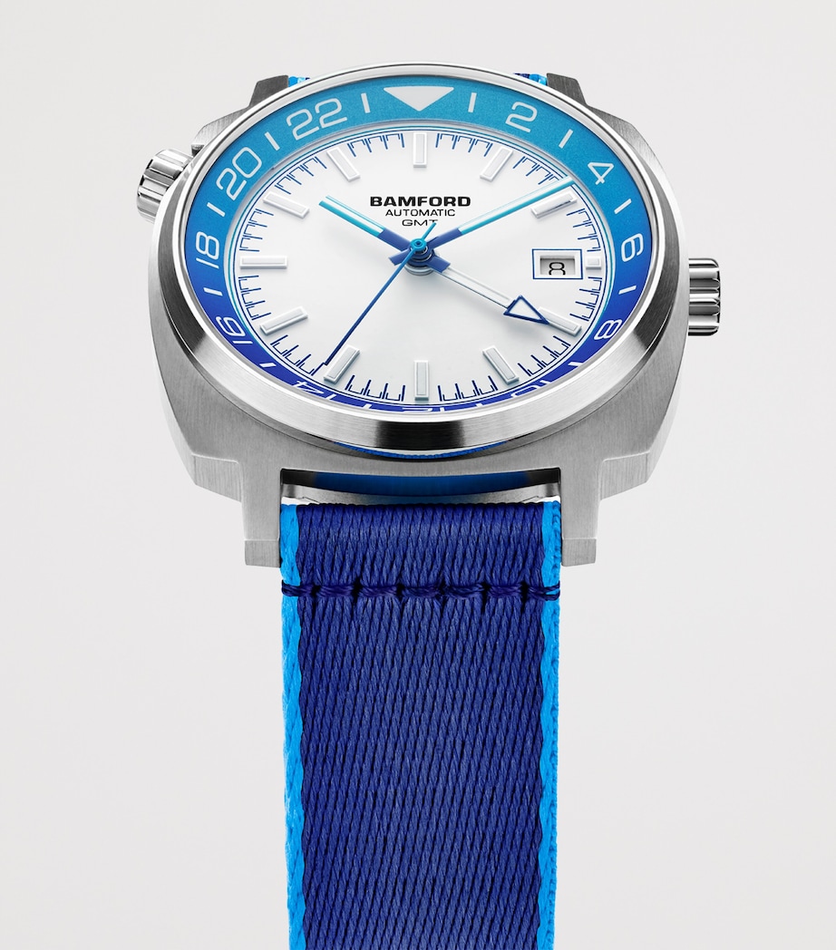Stainless Steel GMT Summer +2 Watch 40mm BLUE Image 4