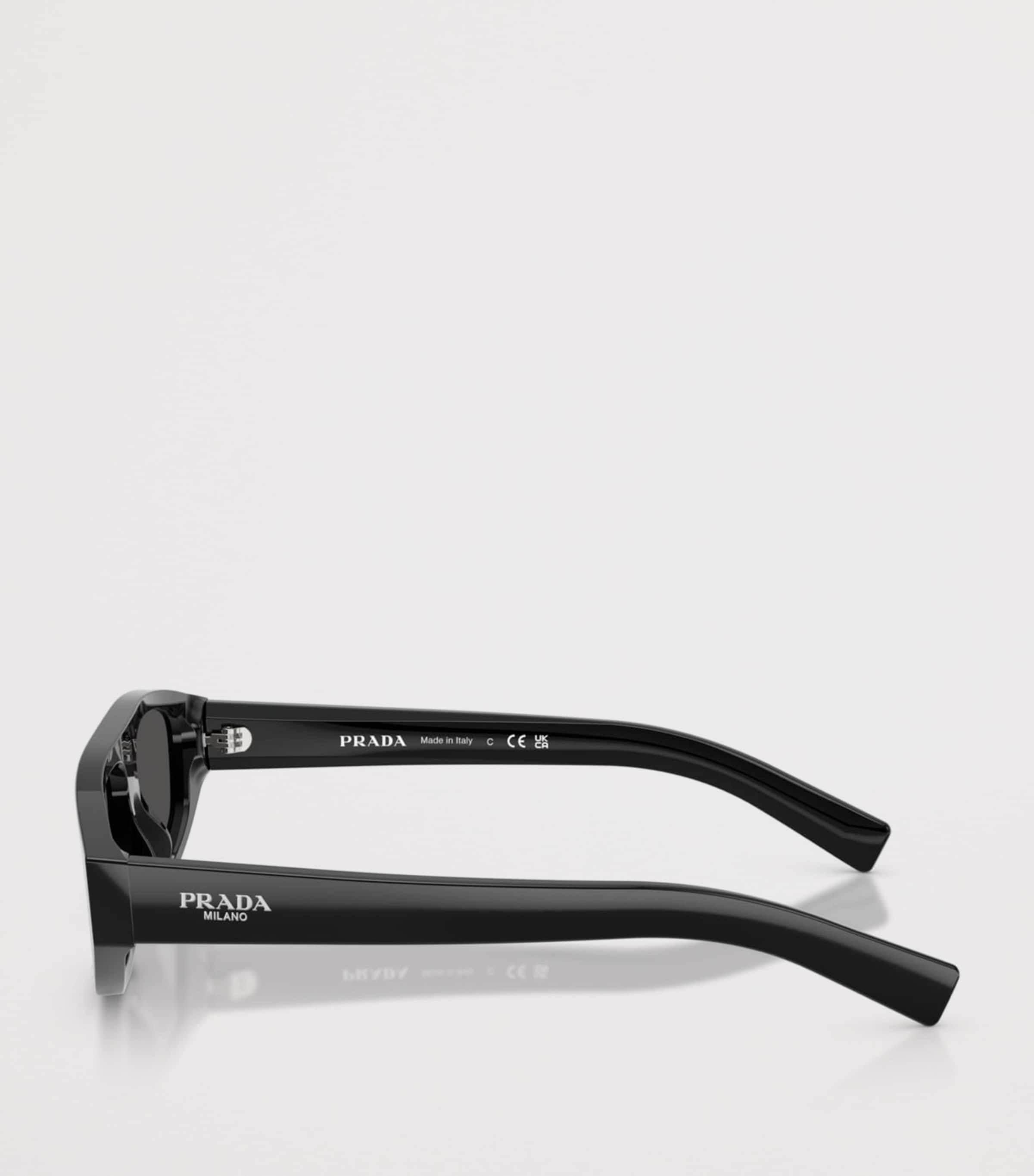 Prada PR C02S  Irregular Sunglasses Black Image 3