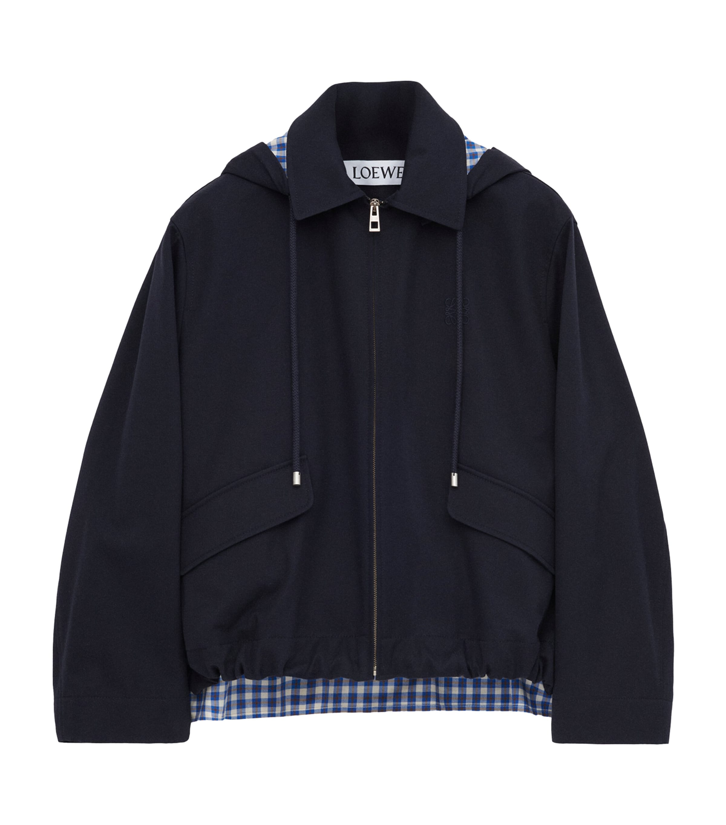 Hooded Bomber Jacket DARK NAVY Image 1