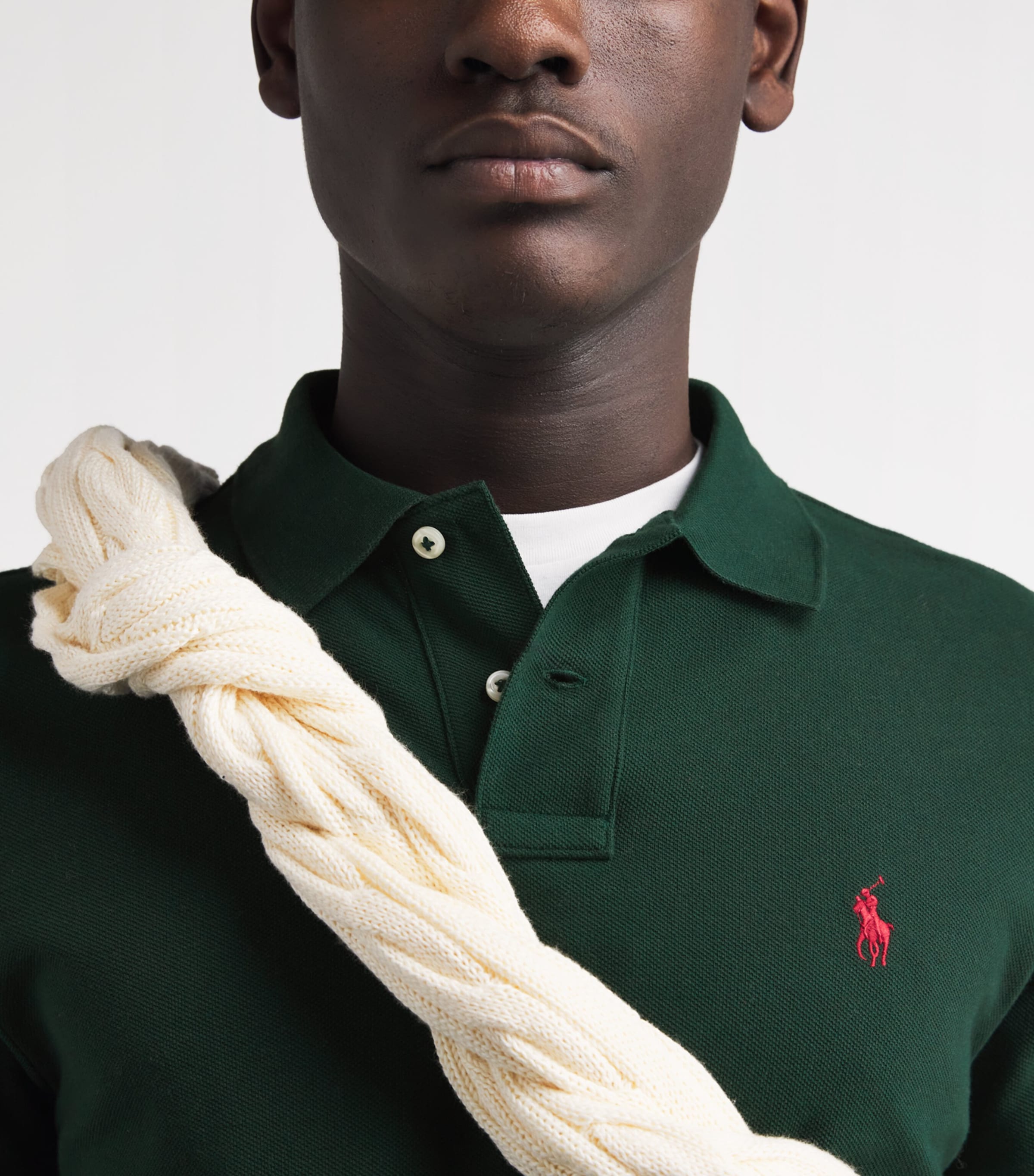 Polo Ralph Lauren Green Custom Slim-Fit Polo Shirt | Harrods US