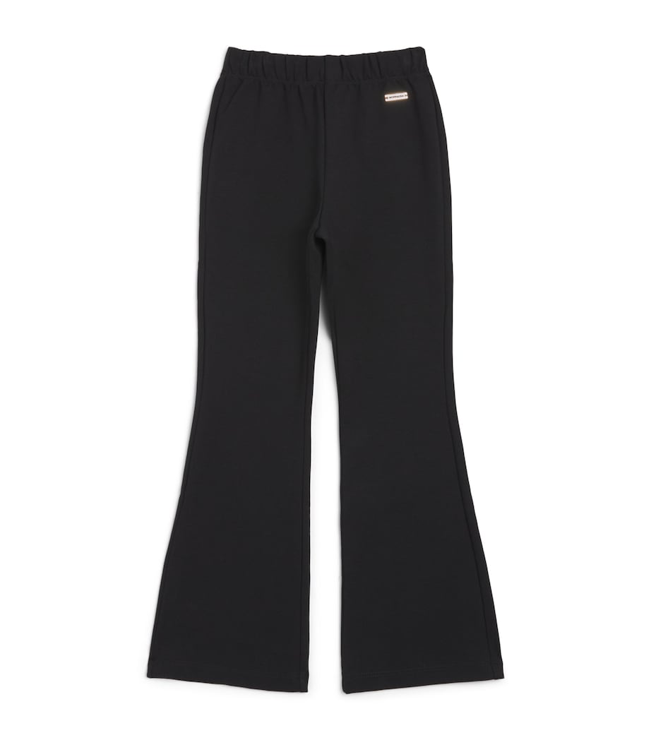Monnalisa Flared Milano Sweatpants (4-12 Years) Nero Image 1