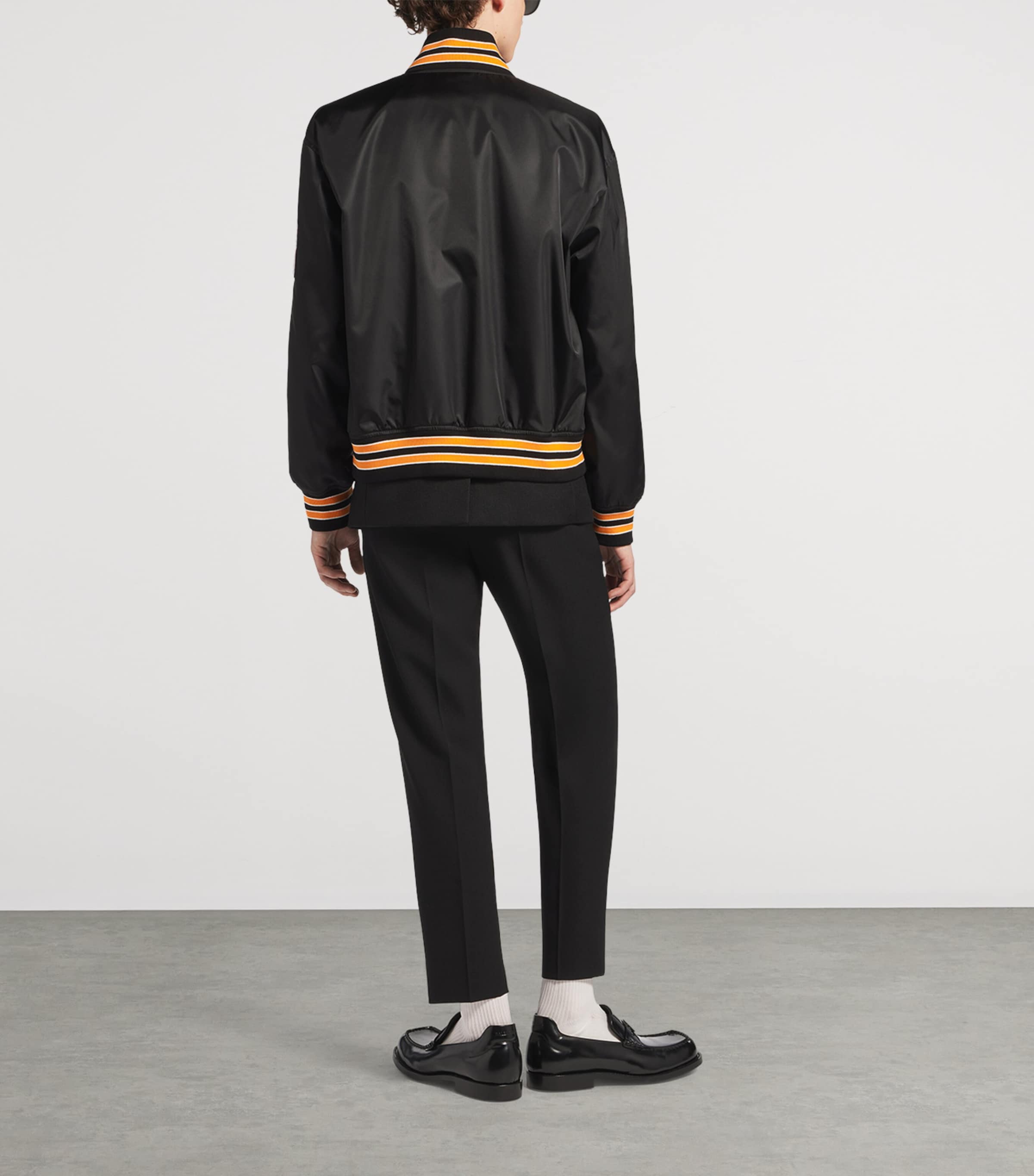 Balenciaga Mens Satin Varsity Jacket Image 3