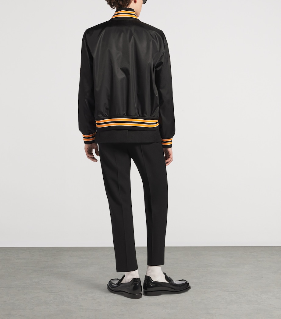 Balenciaga Mens Satin Varsity Jacket Image 3