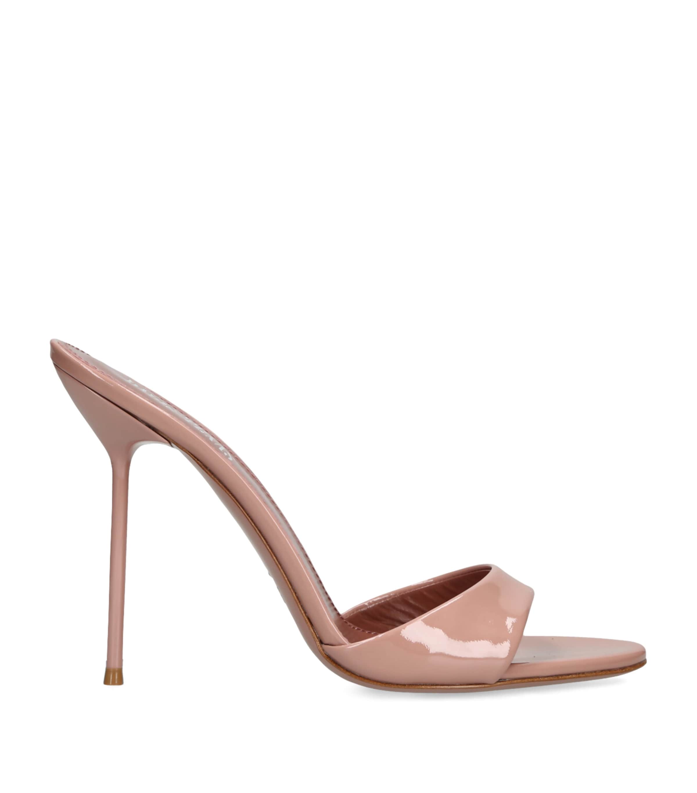 Paris Texas Patent Leather Lidia Mules 105 In Nude