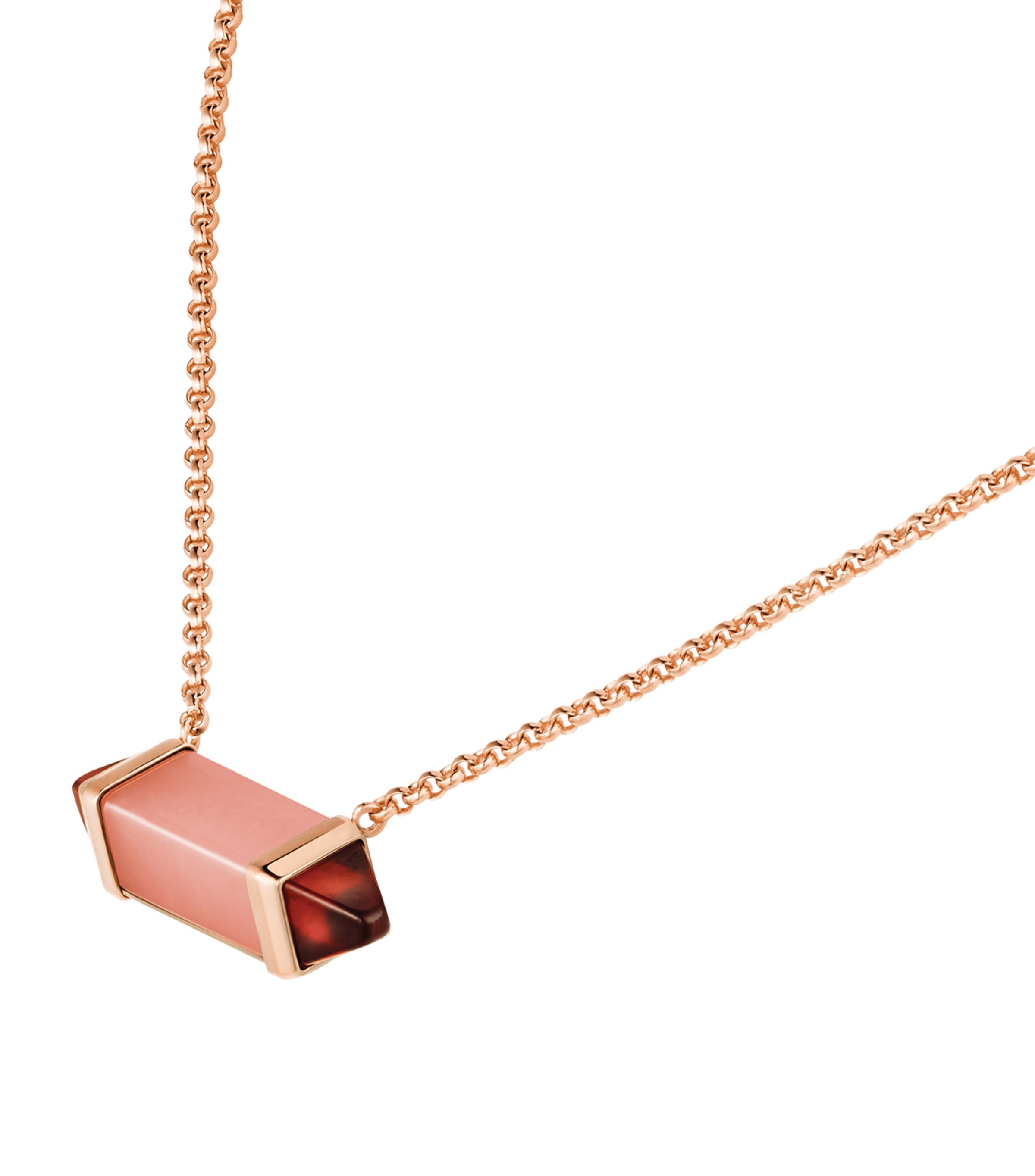 Cartier Rose Gold, Chalcedony and Garnet Les Berlingots de Cartier Necklace Rose Gold Image 4