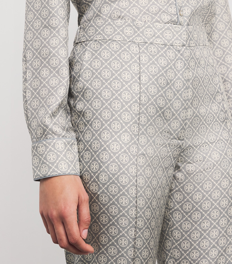 Silk T Monogram Trousers GRAY T MONOGRAM MINI Image 6