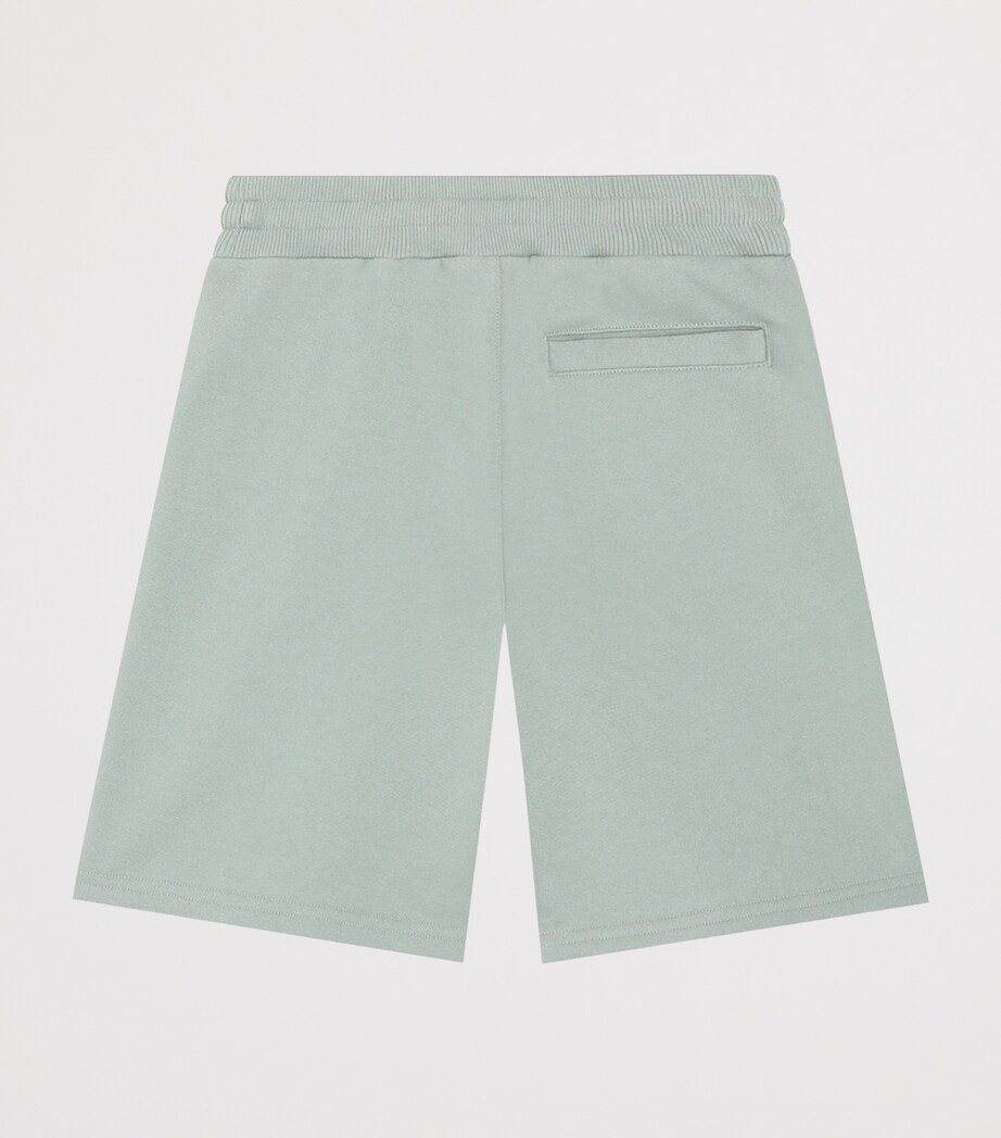 Dolce&Gabbana Kids Cotton Logo Shorts (8-12+ Years) Grey Green Image 2