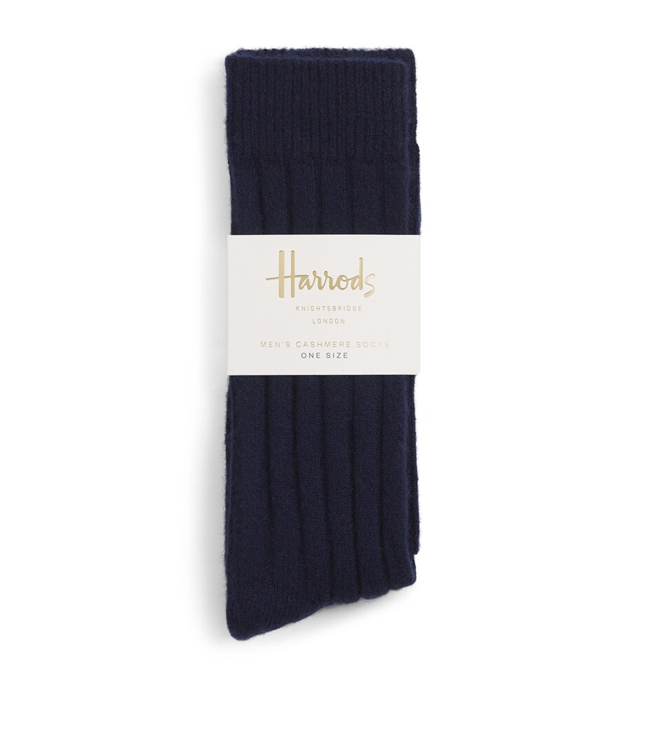Harrods Mens Men's Cashmere Socks Cosmos Image 1