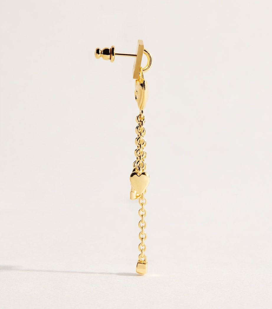 Chloé Mini Paddington Drop Earrings Vintage Gold Image 3