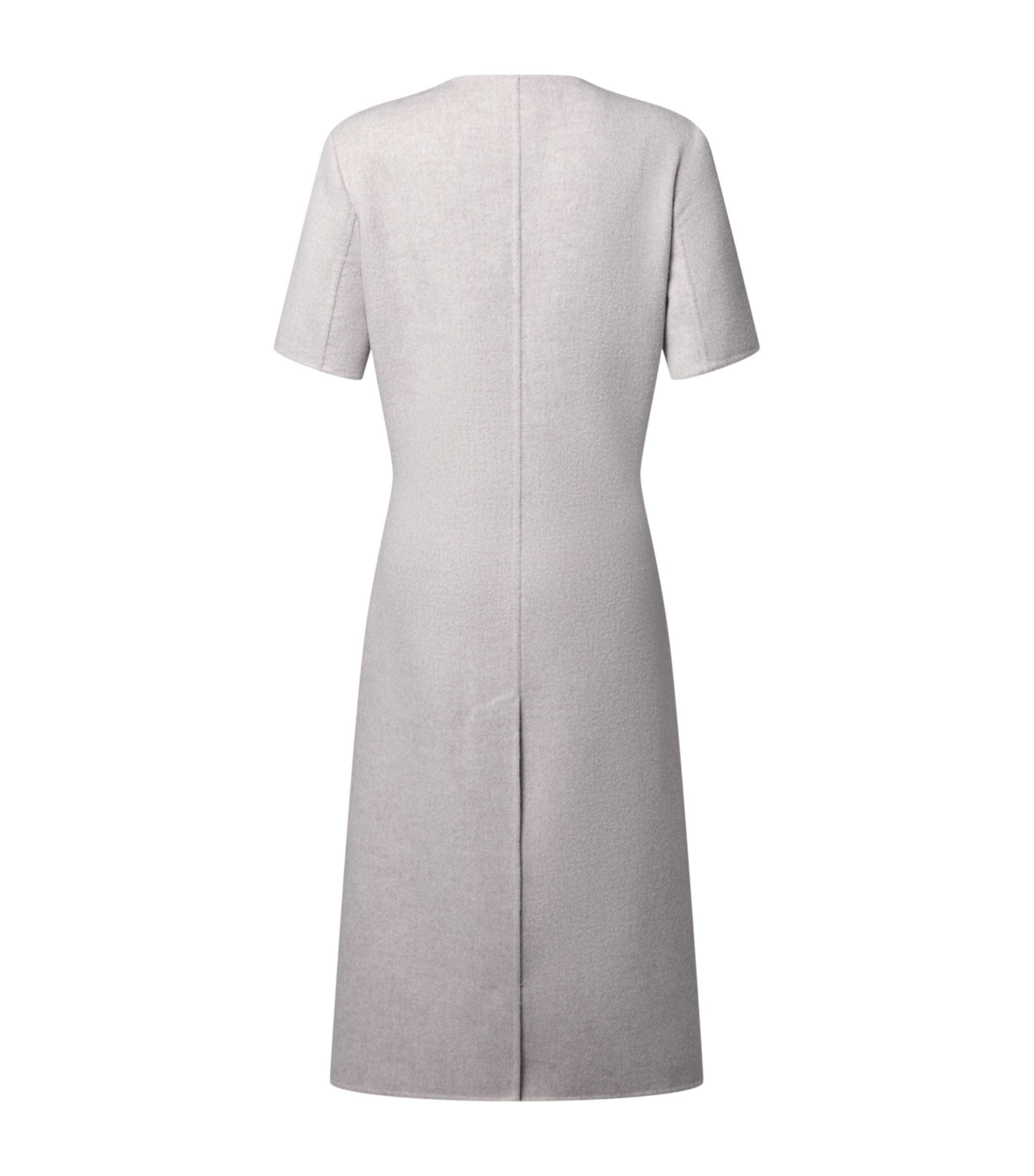 LOUIS VUITTON Womens Cashmere Tailored Midi Dress Ivory Image 2
