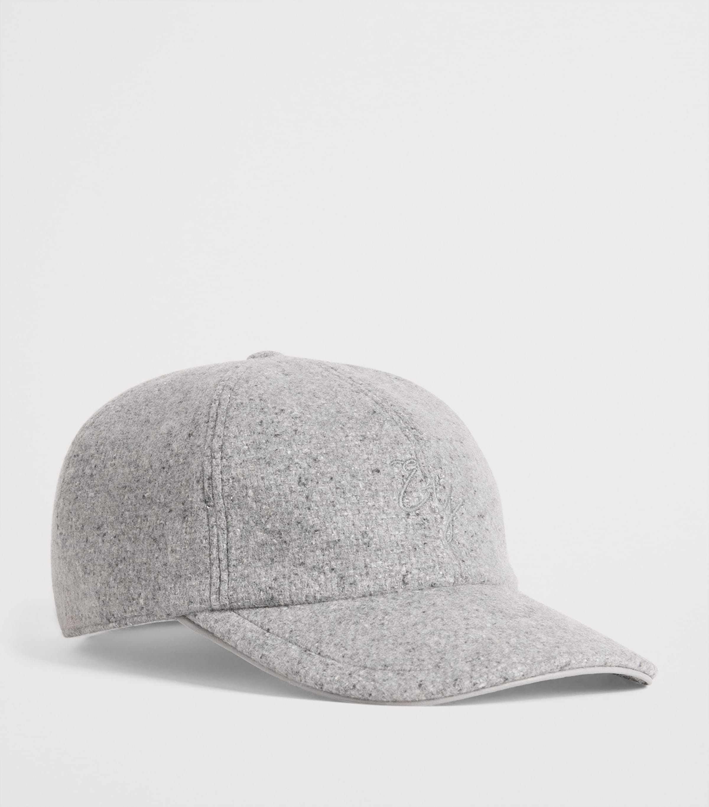 Cashmere-Silk Baseball Cap GRIGIO CHIARO MELANG Image 2