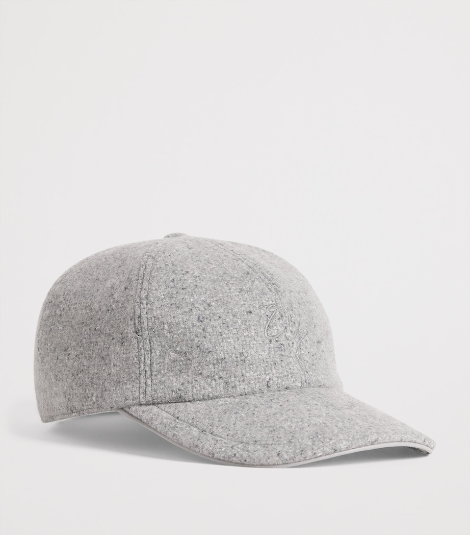 Cashmere-Silk Baseball Cap GRIGIO CHIARO MELANG Image 2