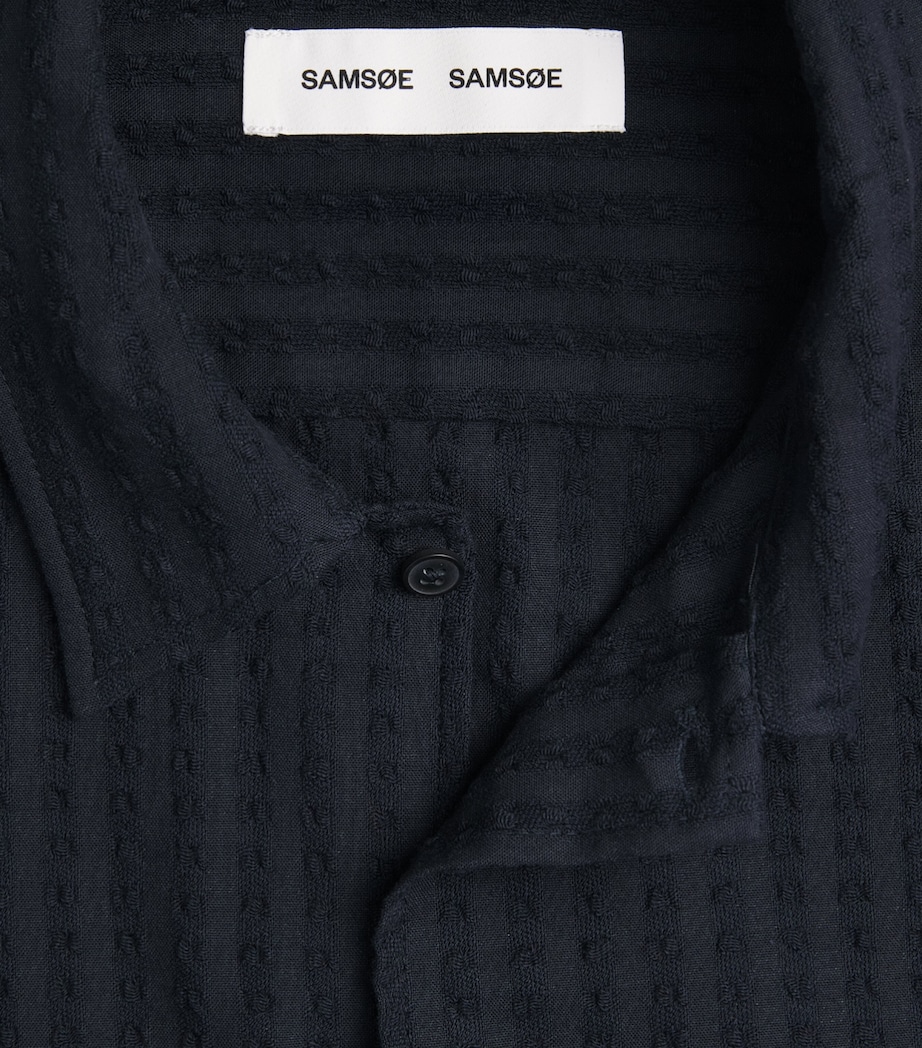 SAMSOE SAMSOE Mens Stretch-Cotton Avan Shirt Salute Image 6