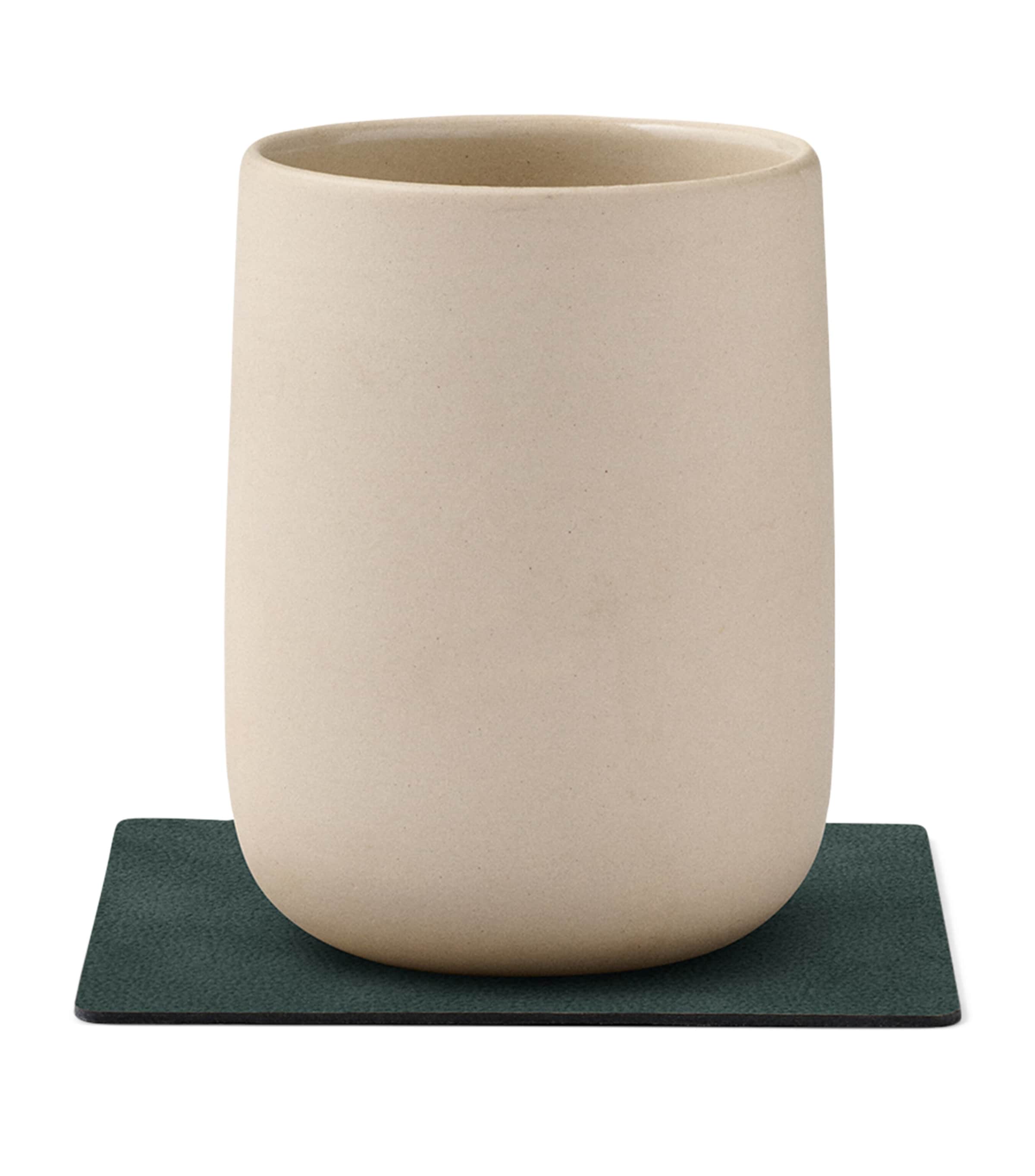 Square Nupo Coasters (Set of 4) DARK GREEN Image 2