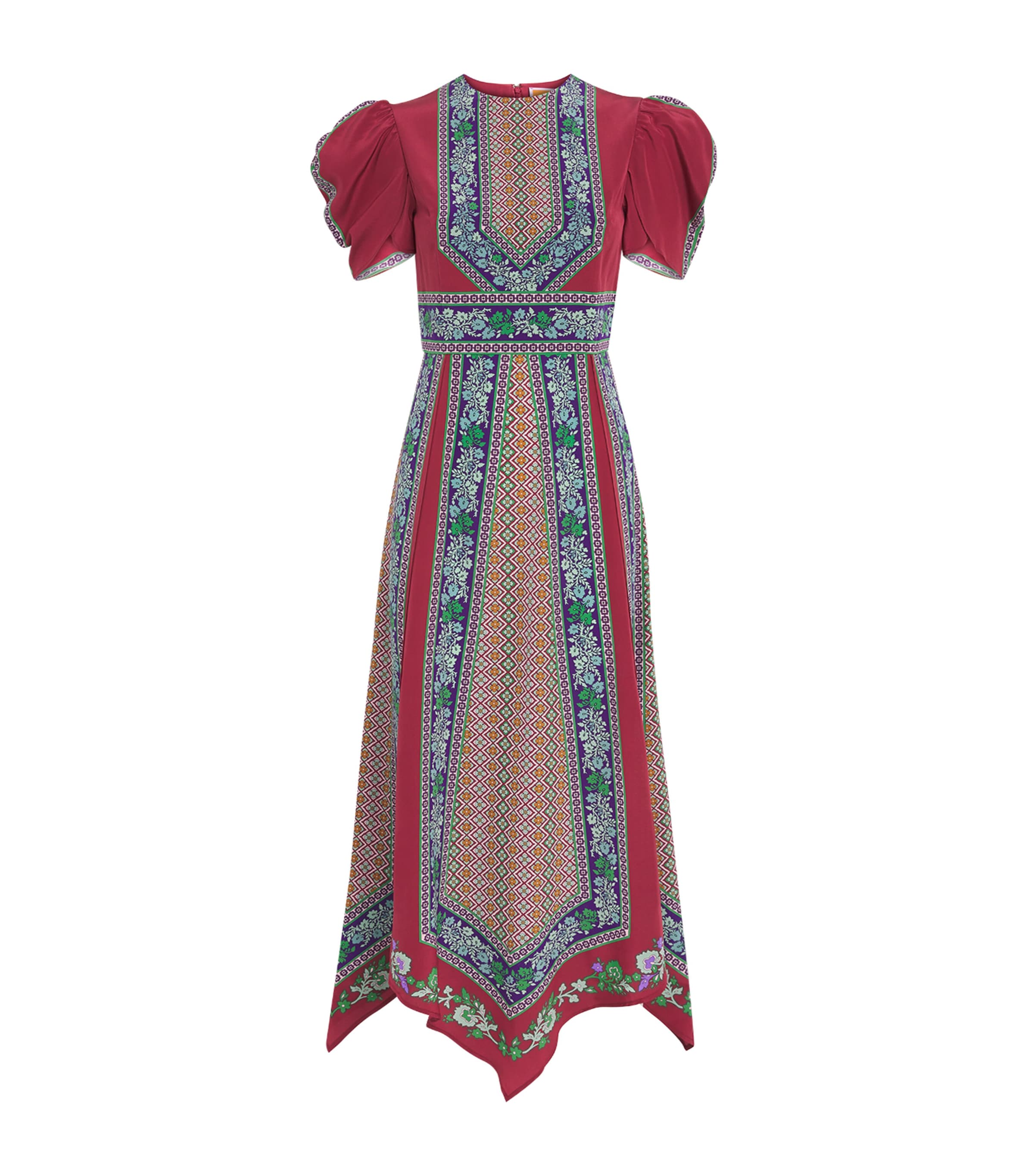 Silk Printed Maxi Dress RE01REGALIA PLACEE Image 1
