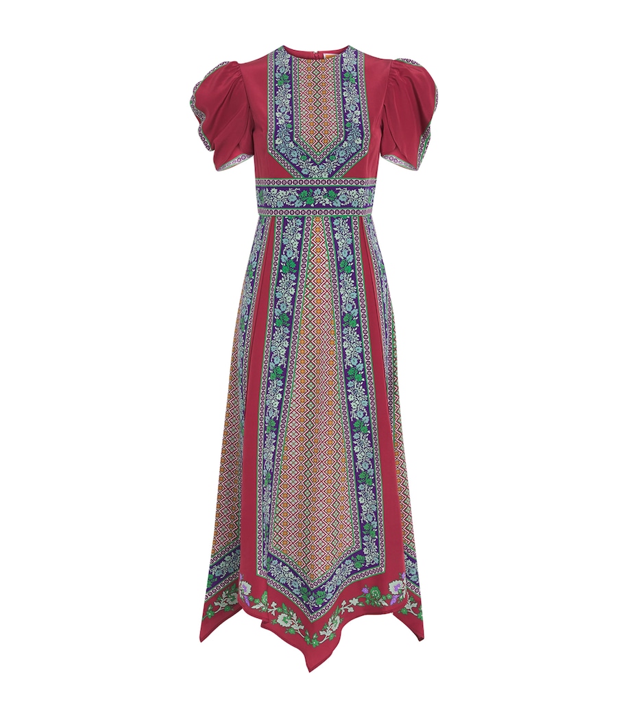 Silk Printed Maxi Dress RE01REGALIA PLACEE Image 1