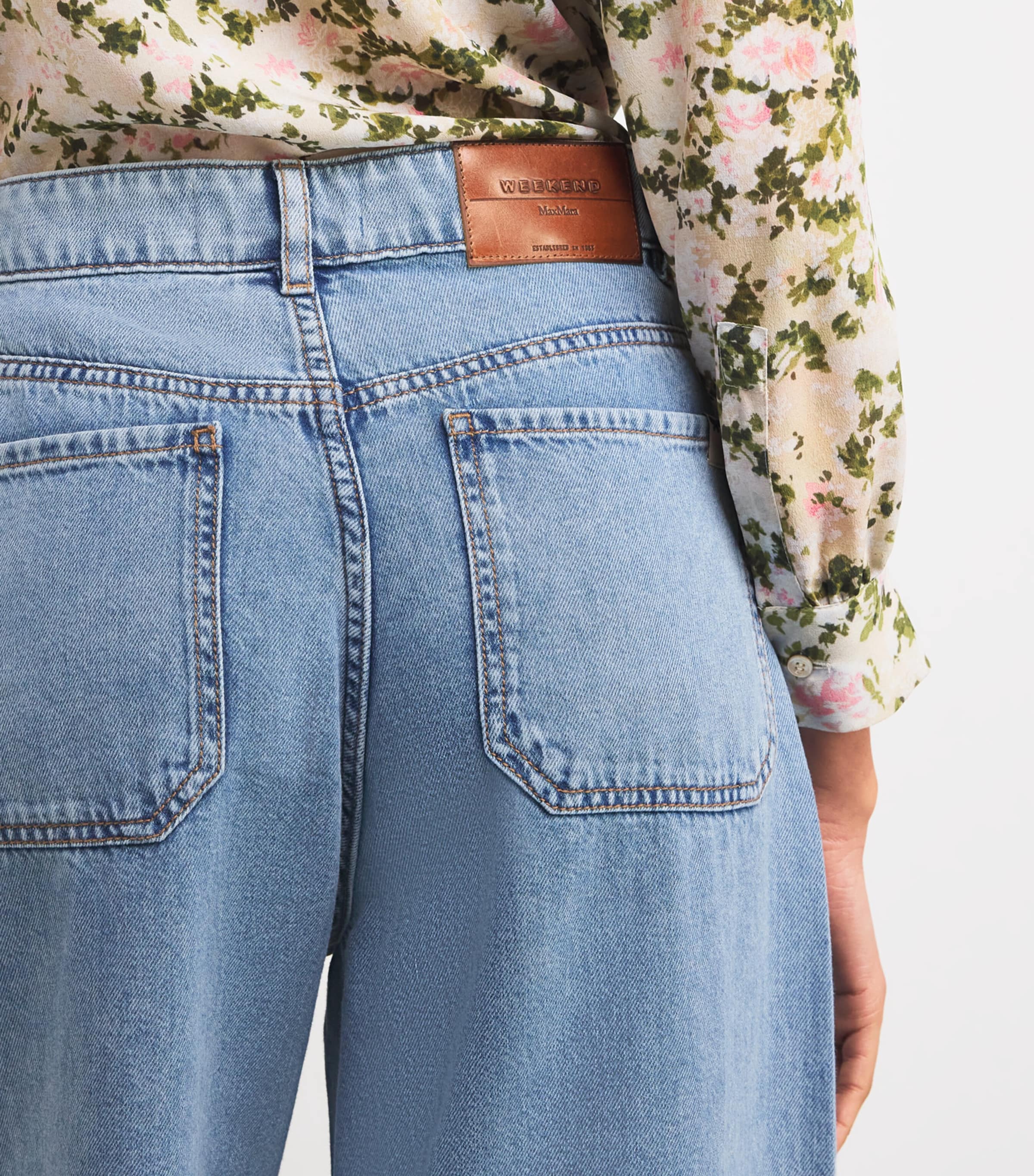 Wide-Leg Jeans NAVY Image 6