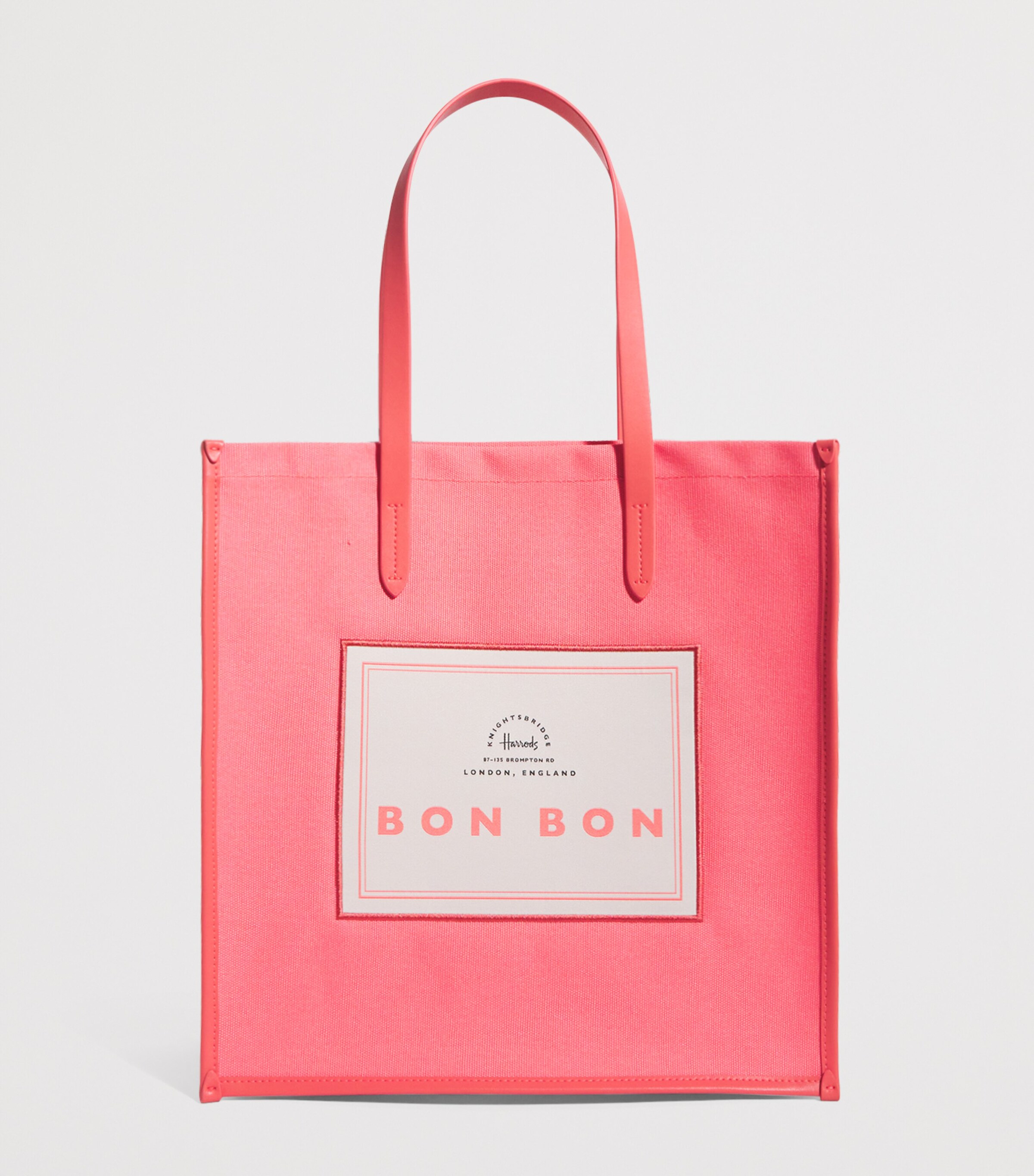 Harrods Cotton Bon Bon Condiments Shopper Bag In Pink