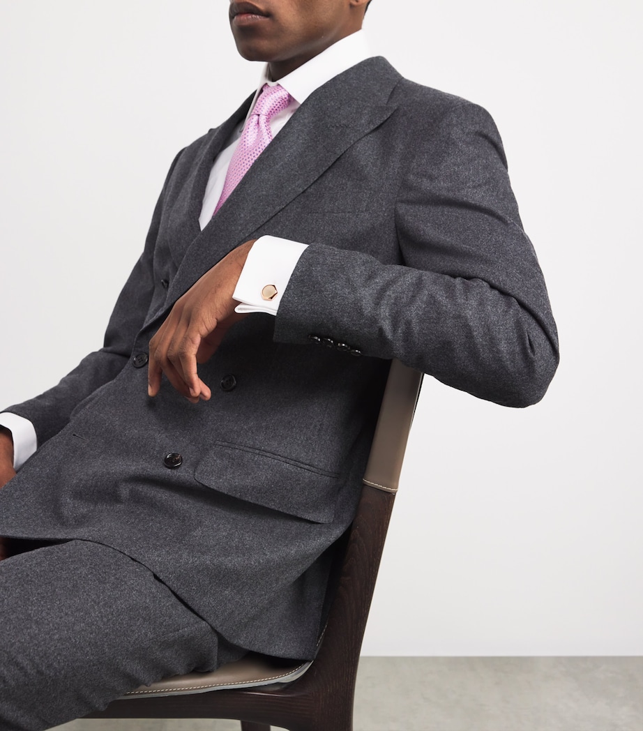 Rose Gold-Plated Hexagon Cufflinks GOLD Image 5