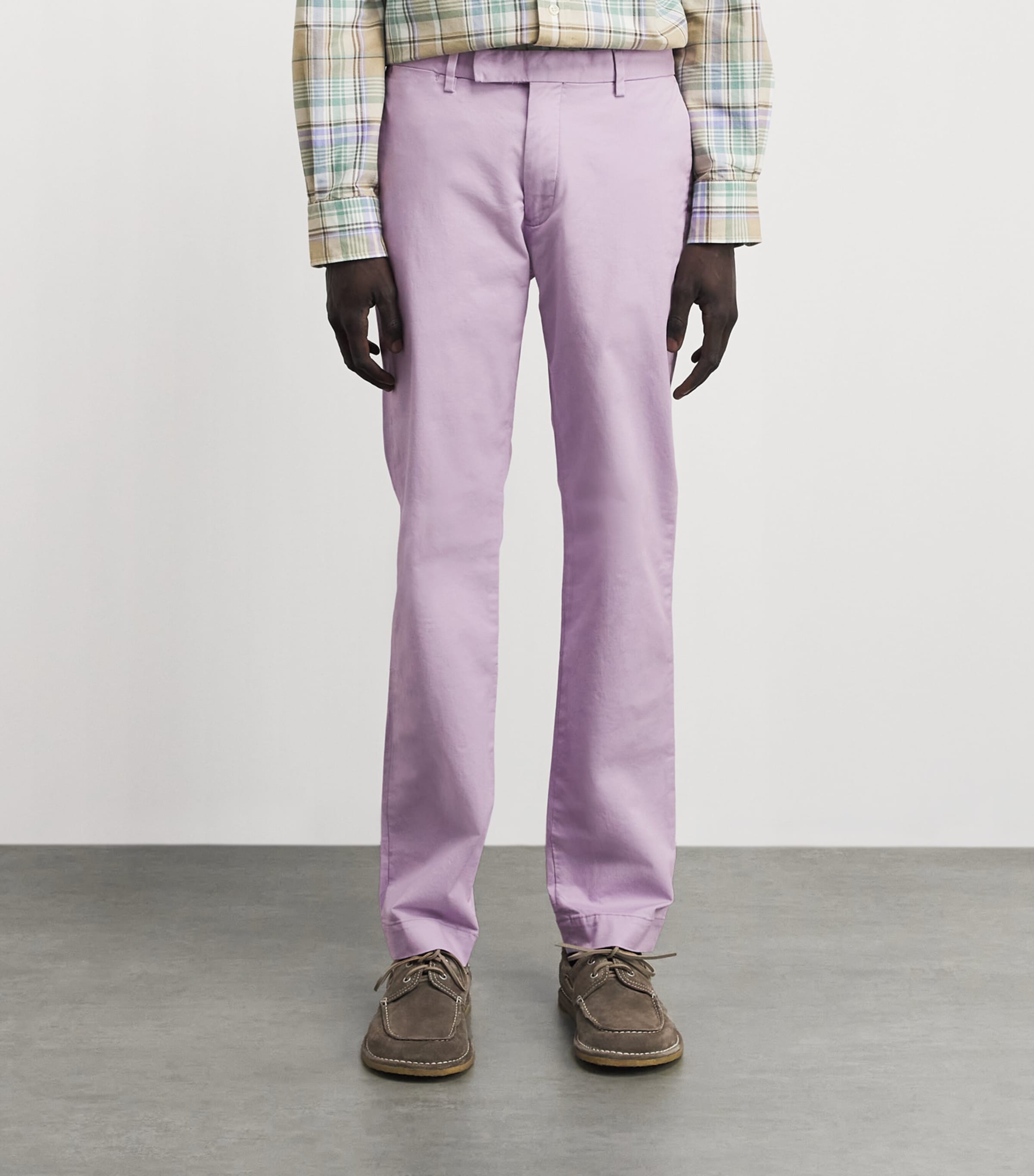 Polo Ralph Lauren Mens Stretch-Cotton Slim Chinos Spring Iris Image 4
