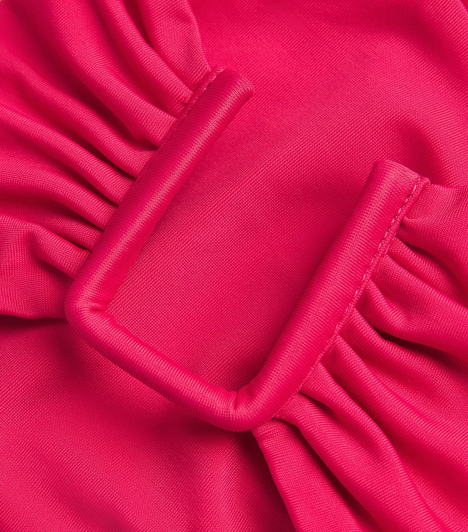 AWAY THAT DAY Womens Cannes Bikini Top Raspberry Image 4