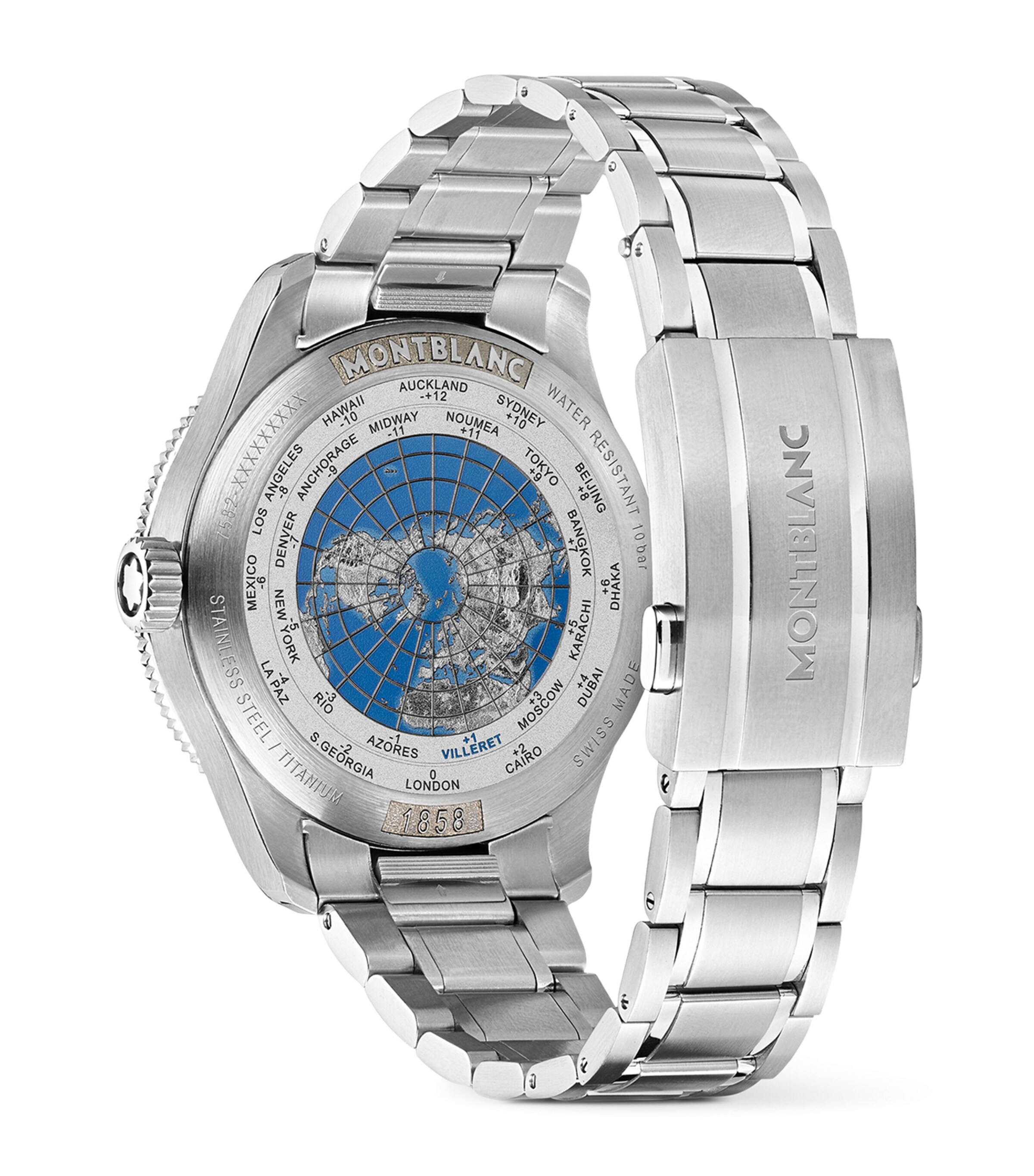 Montblanc Stainless Steel Montblanc 1858 GMT Watch 42mm Image 5
