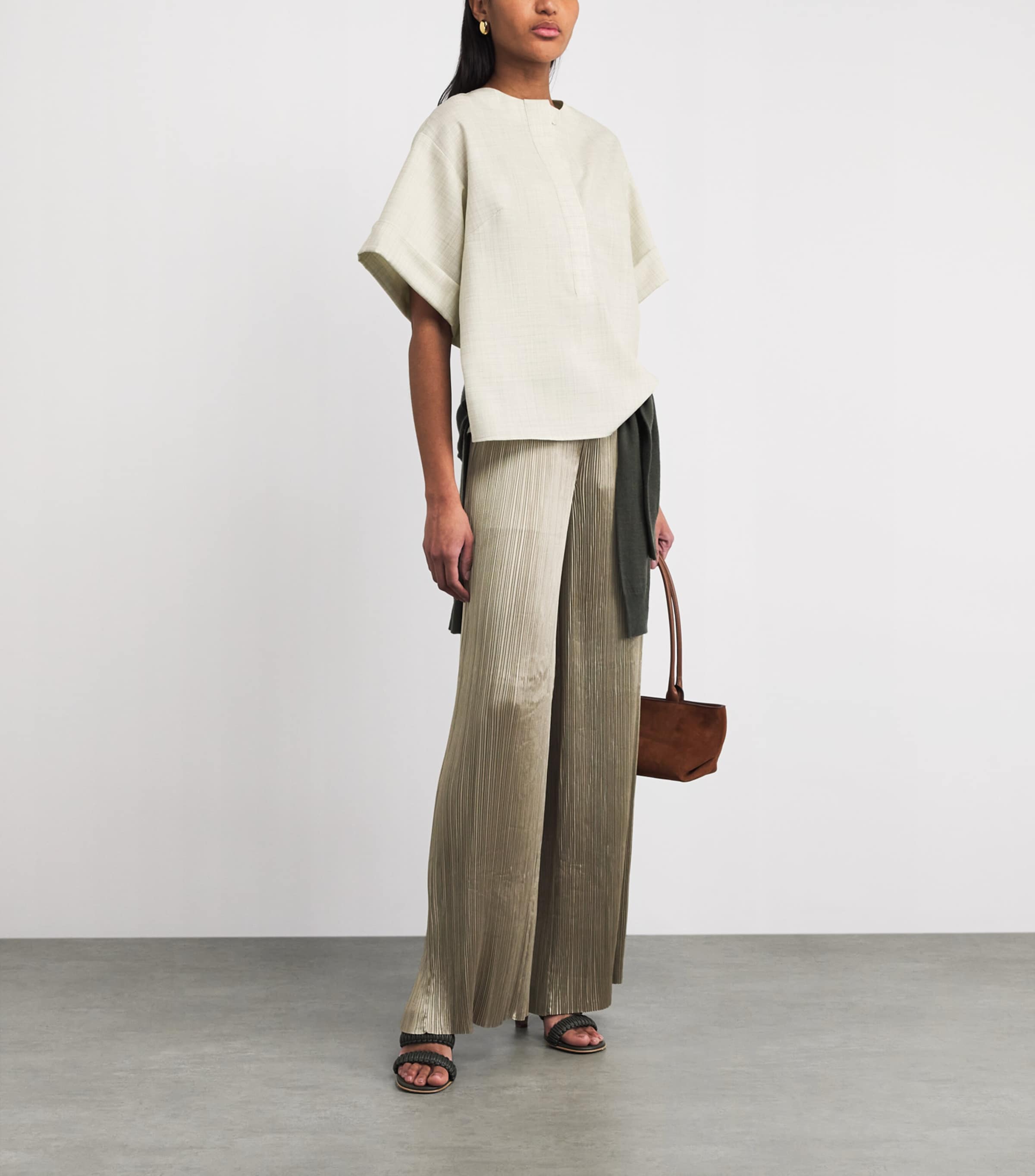 Virgin Wool Yani Blouse MARBLE MELANGE Image 2