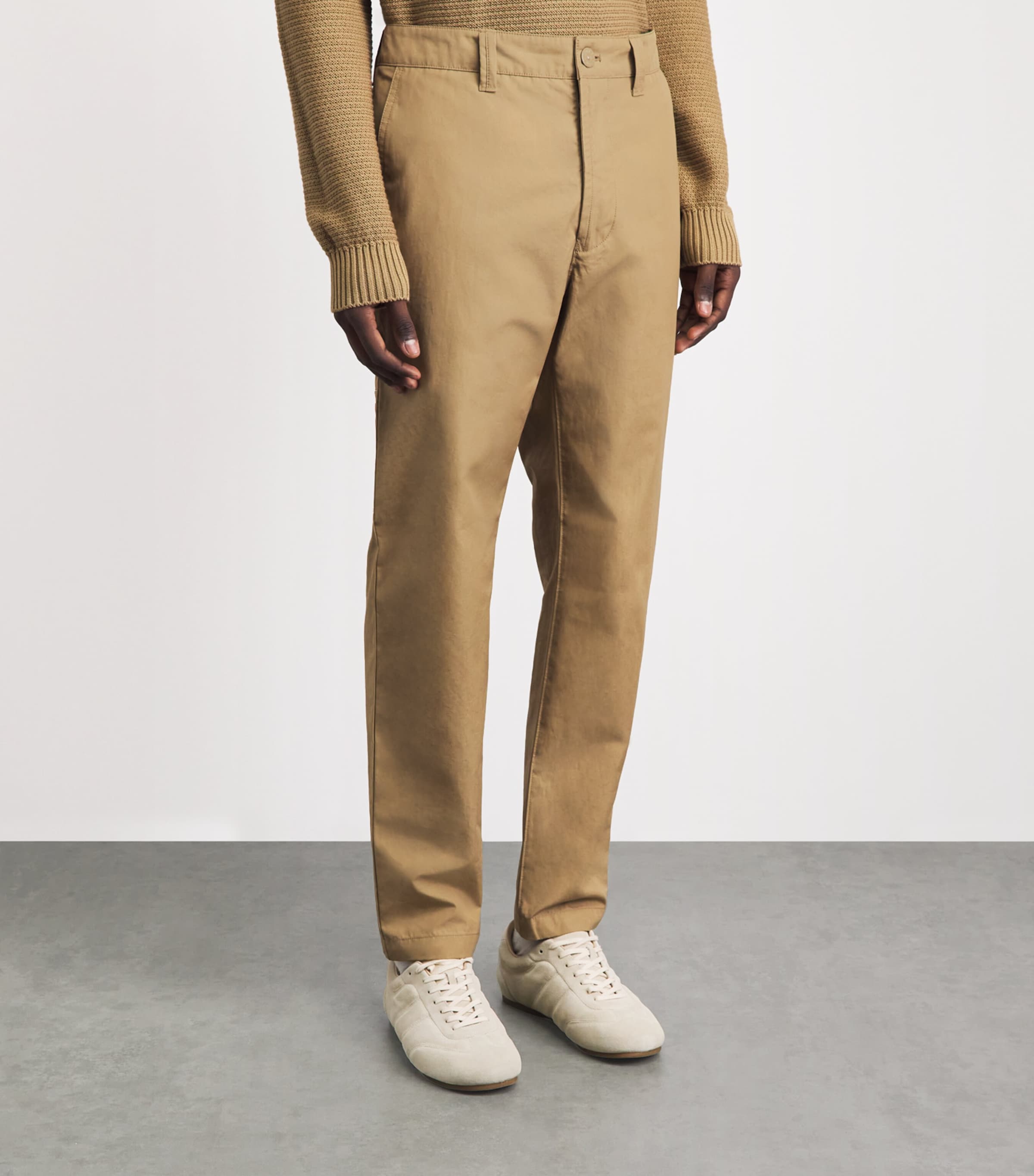 Stone Island Mens Cotton Ghost Straight Chinos Image 4