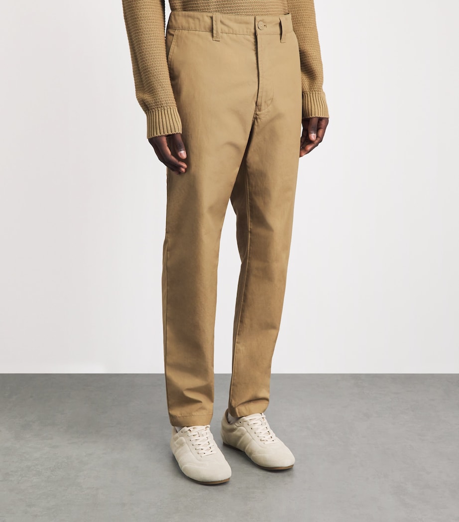 Stone Island Mens Cotton Ghost Straight Chinos Image 4