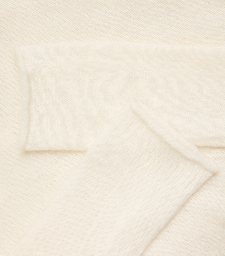 Alpaca-Blend Askew Sweater RAW WHITE Image 5