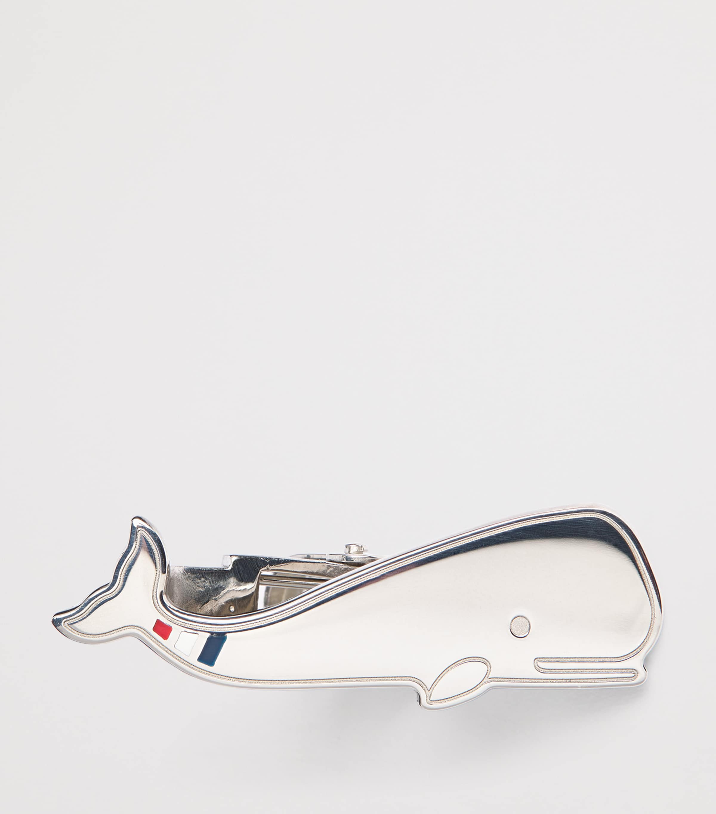 Sterling Silver Whale Tie Bar SILVER Image 3