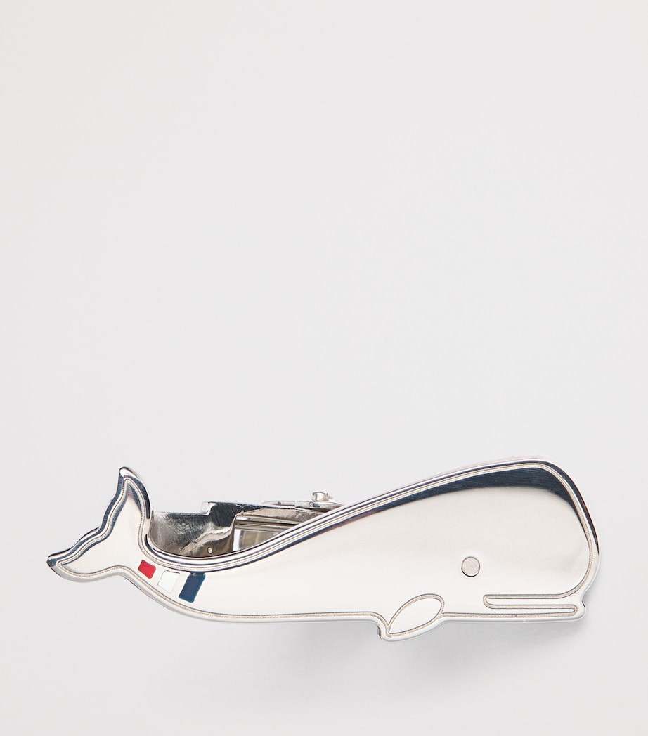 Sterling Silver Whale Tie Bar SILVER Image 3