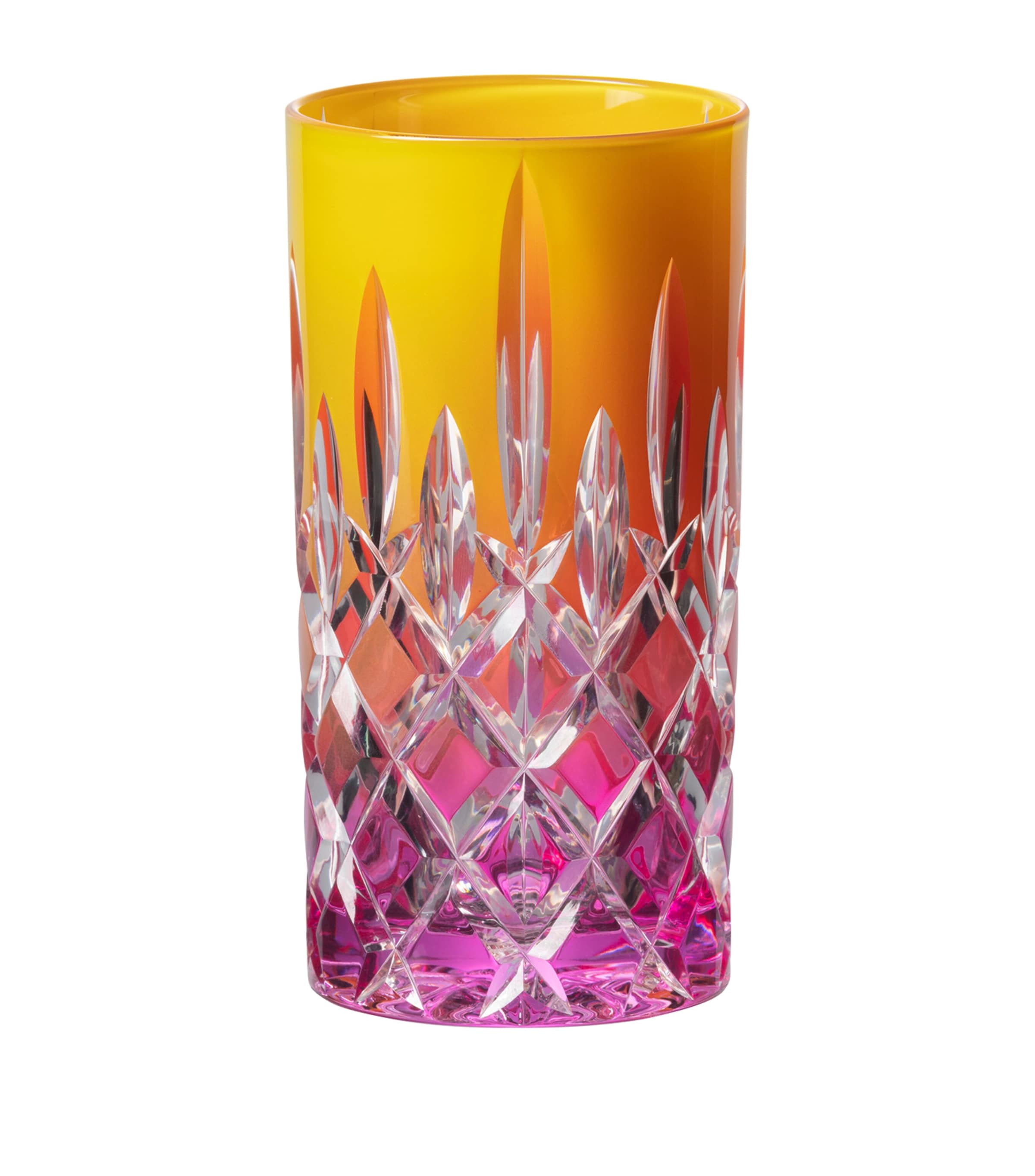Crystal Laudon Highball Glass (395ml) ORANGE/PIN Image 1