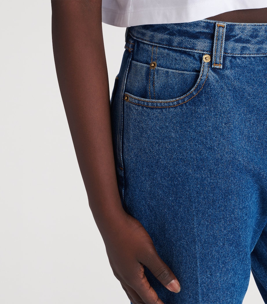 Elongated Straight Jeans 6EX BLEU JEAN FONCE Image 5