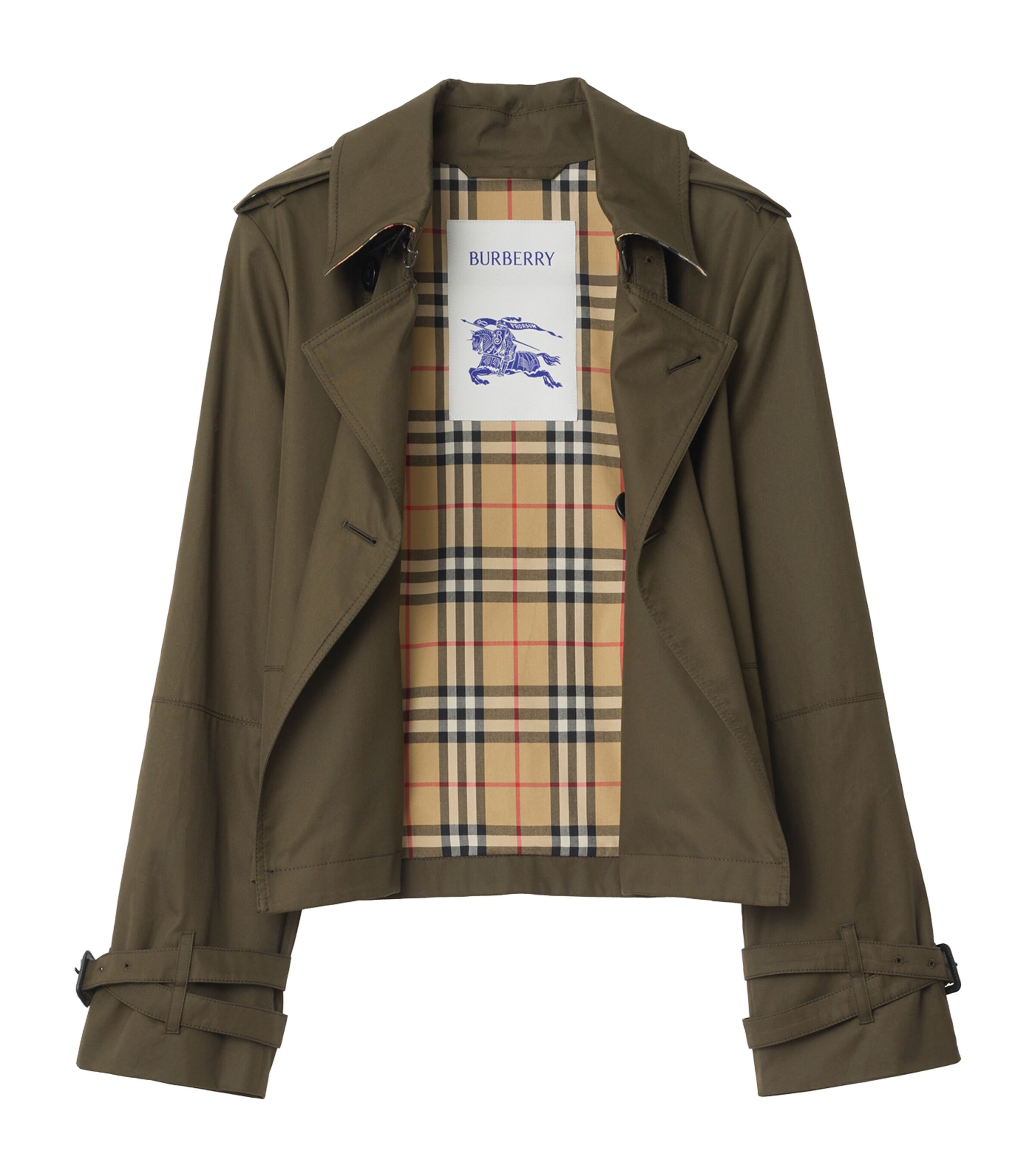 Tropical Gabardine Cropped Jacket JUNIPER Image 6