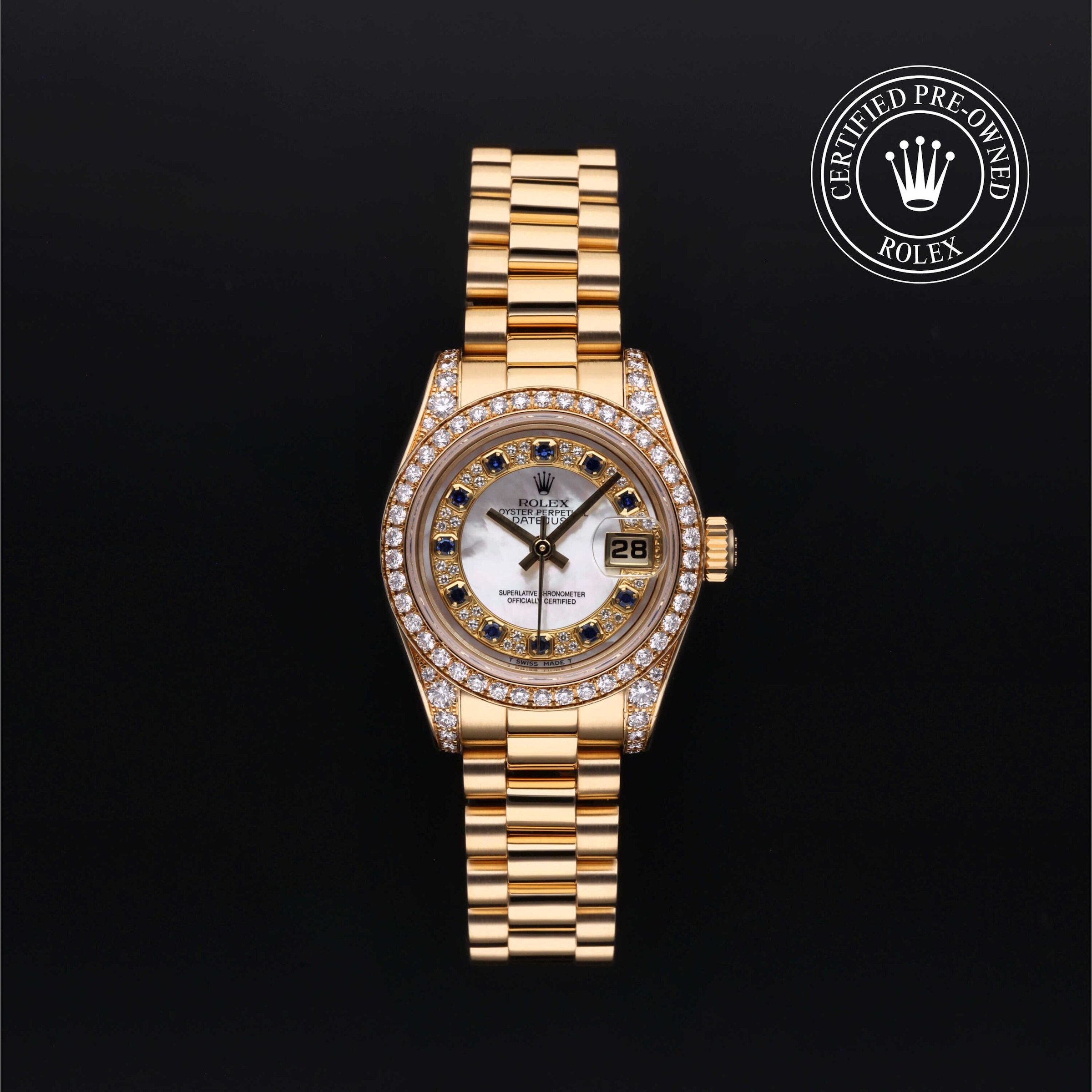 Rolex Certified Pre-Owned Lady-Datejust Roman Champagne