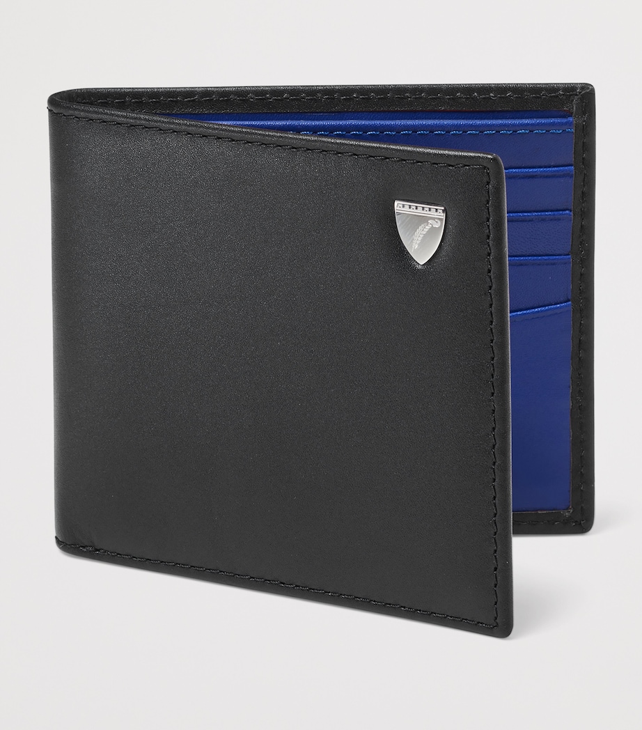 Aspinal Of London Leather Bifold Wallet Black Image 2
