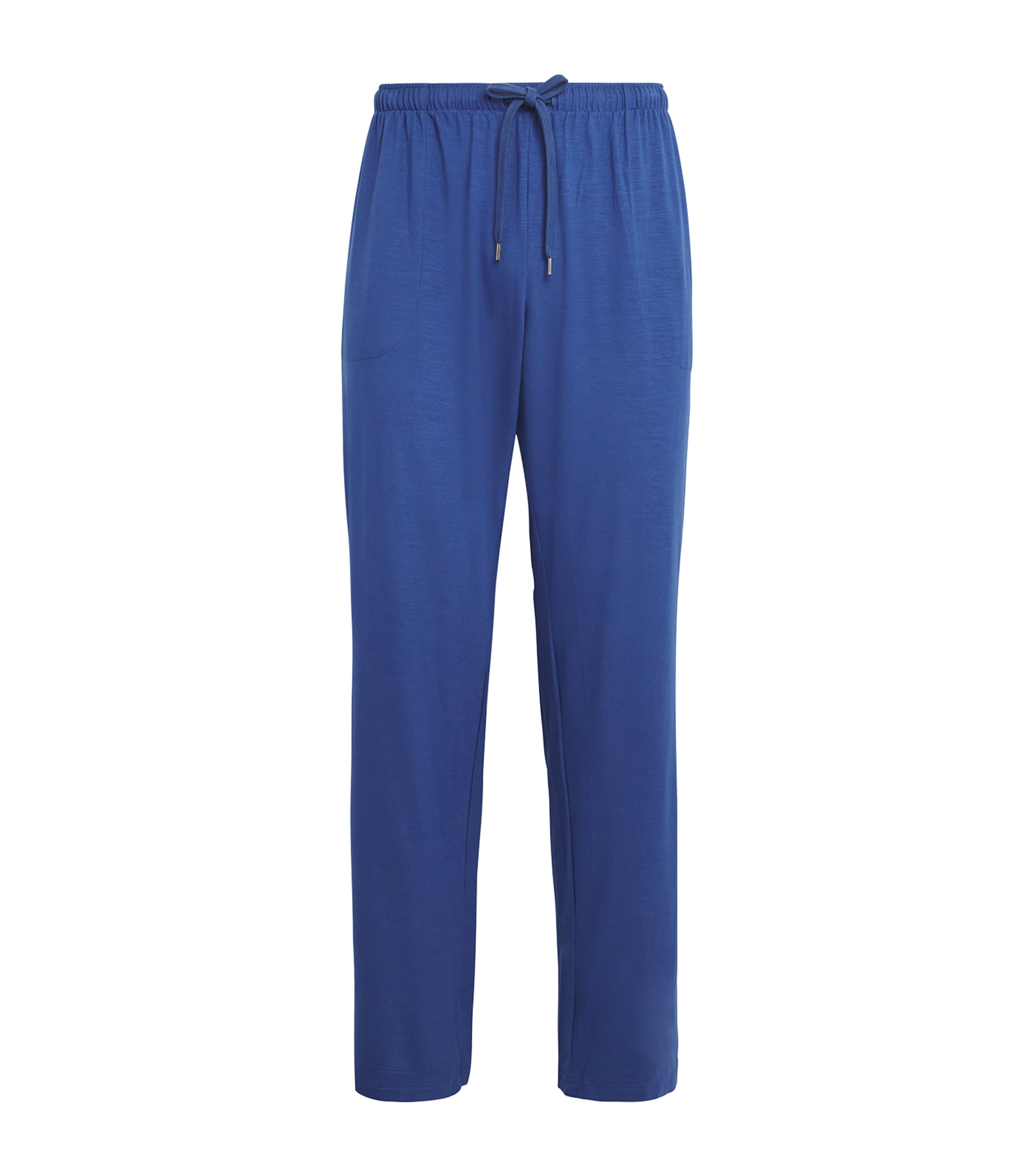 Derek Rose Mens Basel Relaxed-fit Stretch-modal Lounge Trousers Blue Xxl In Blue